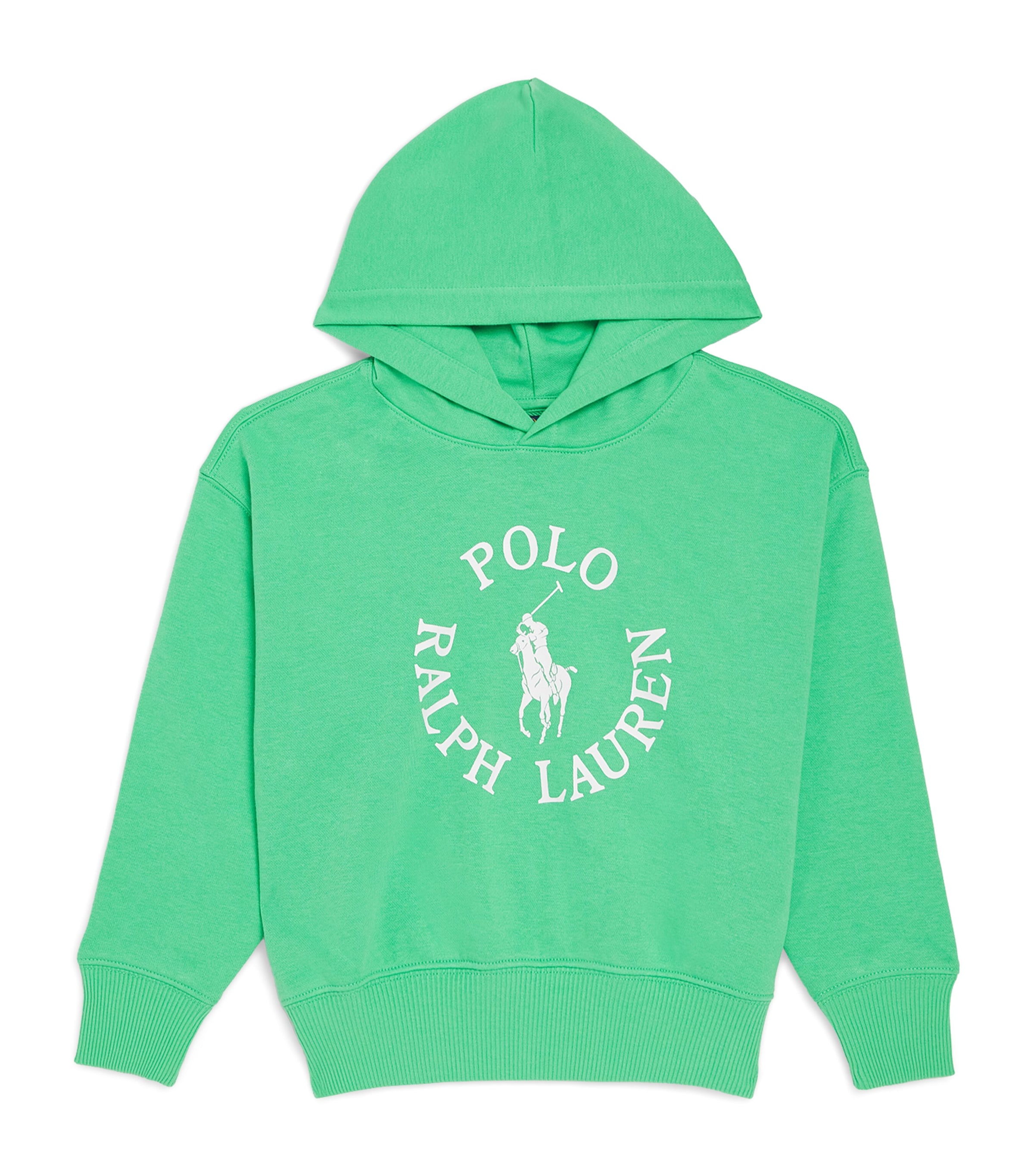Ralph Lauren Cotton-blend Polo Pony Hoodie In Green