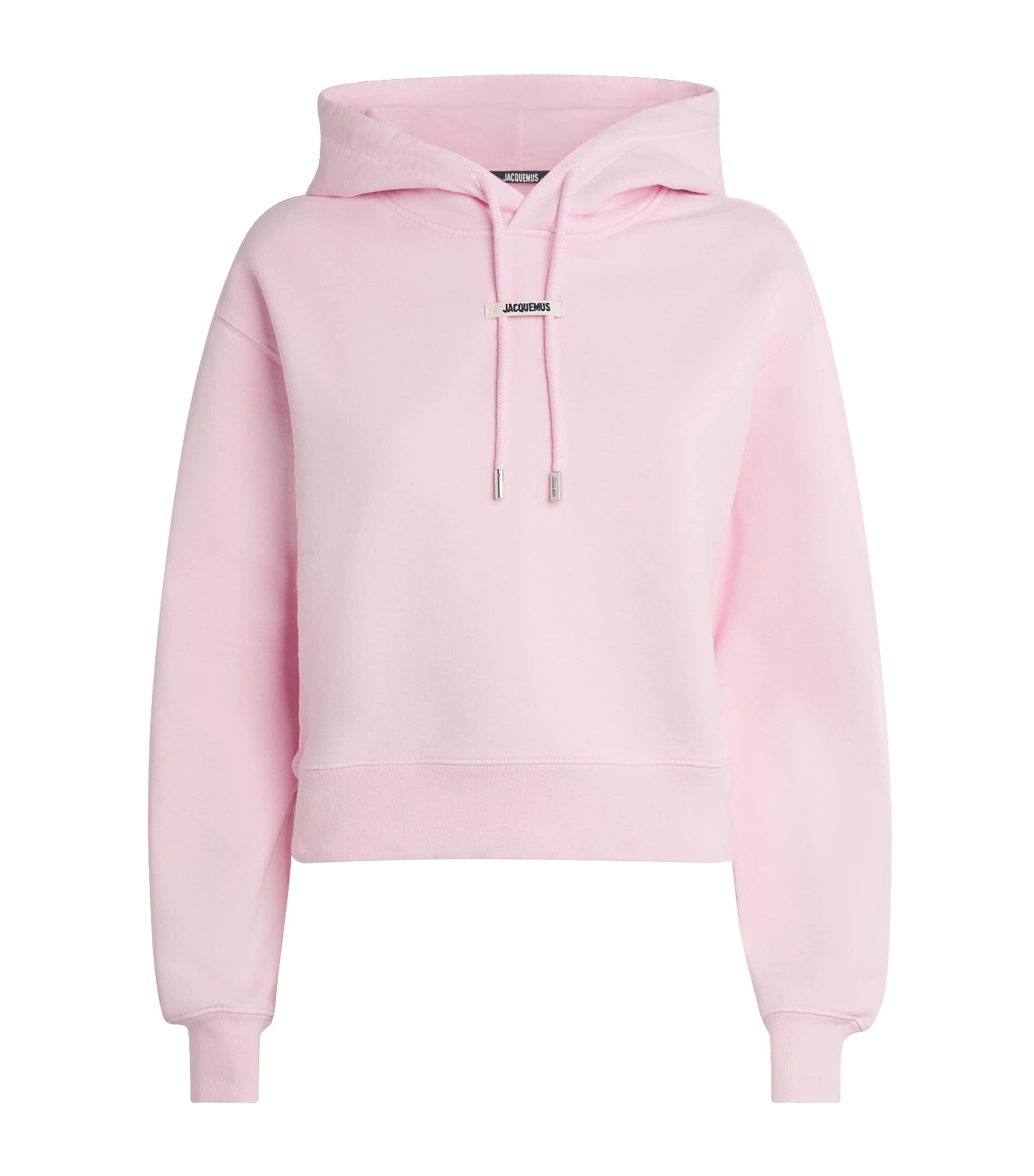 Cotton Grosgrain Logo Hoodie 431 PINK 2 Image 1
