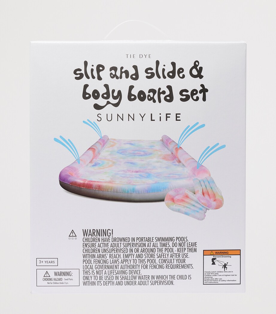 Tie Dye Slip, Slide and Body Board Set MULTI Image 4