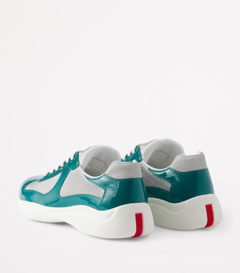 Prada Patent Leather-Blend America's Cup Sneakers Image 4