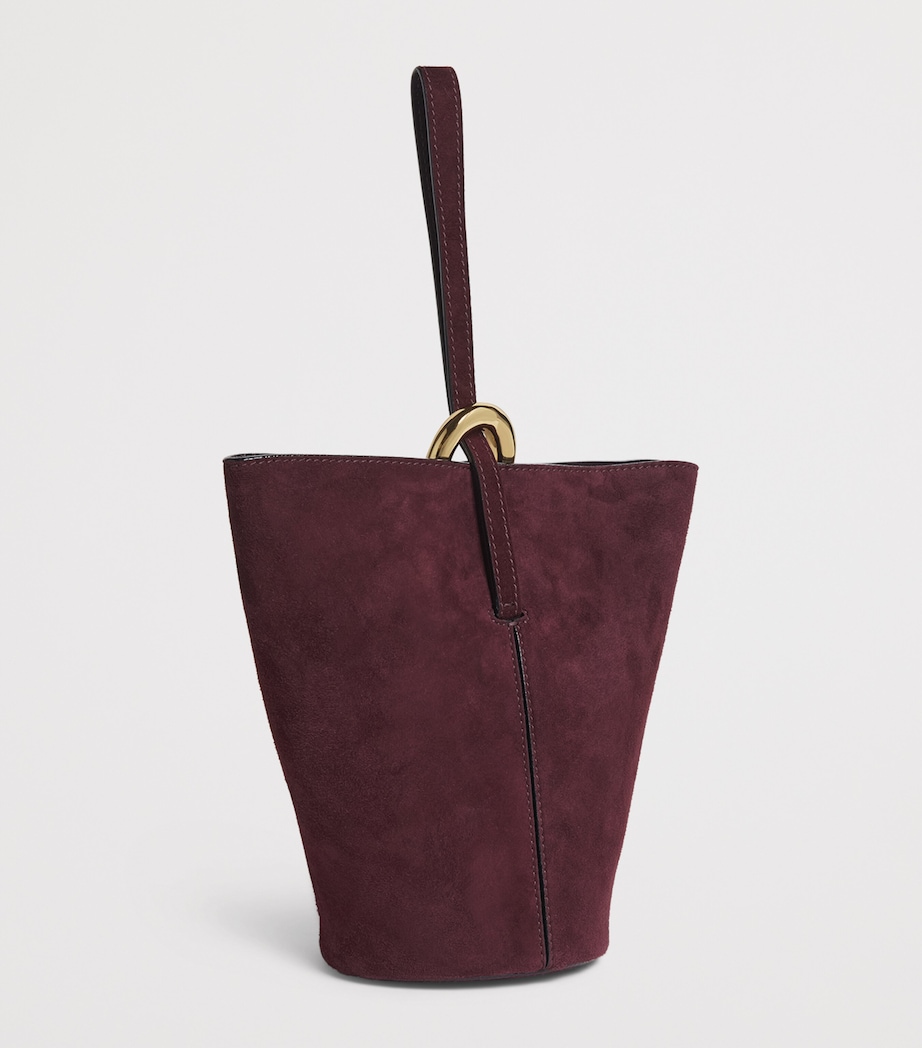 Small Suede Eden Treasures Bucket Bag PERFECT PLUM Image 2