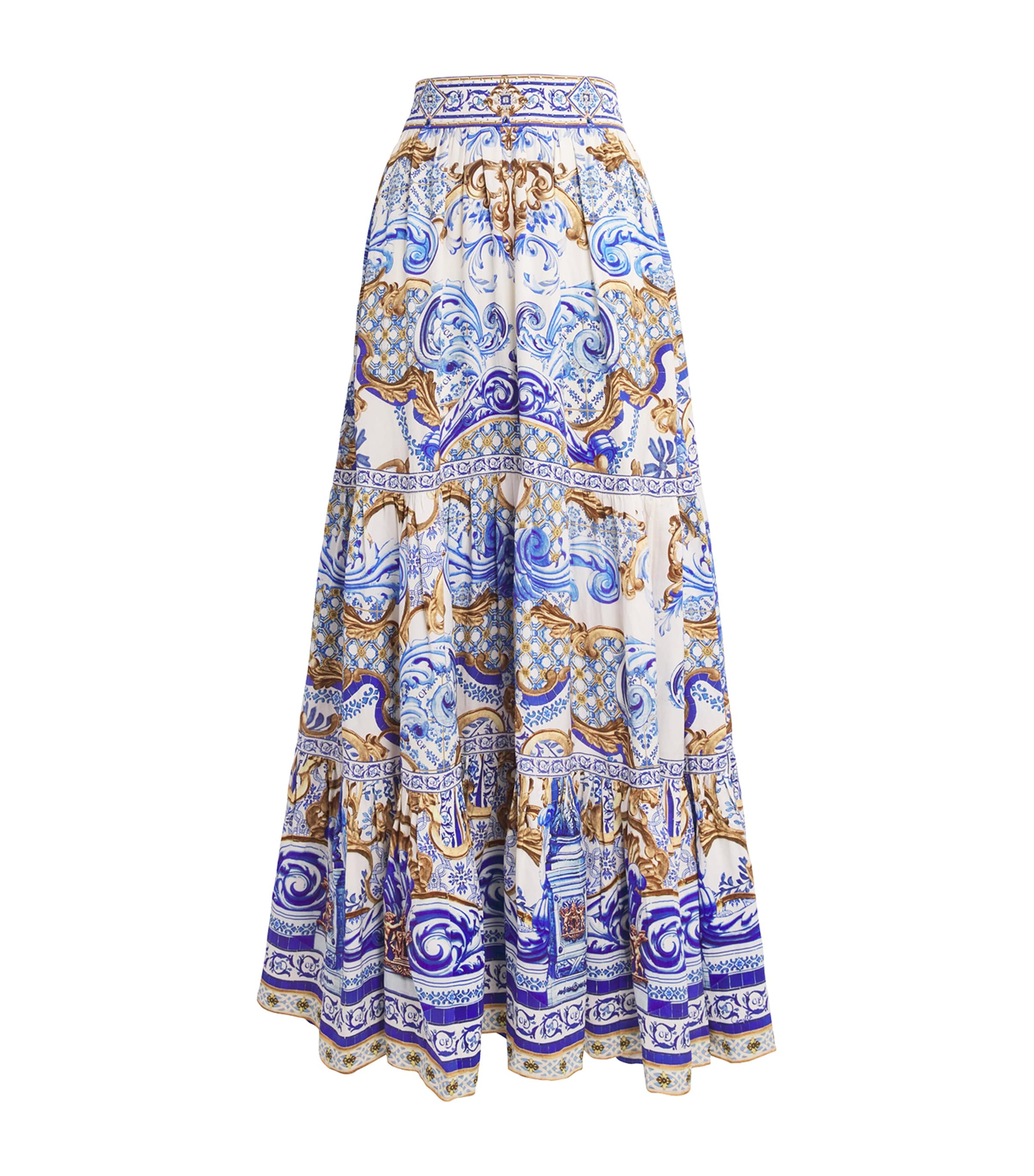 Camilla Azul Adventures Maxi Skirt In Blue