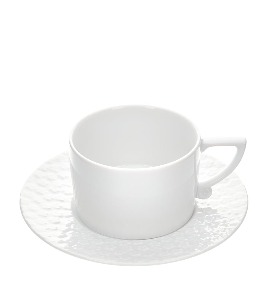 Royal Blossom Coffee Cup and Saucer WHITE Image 1