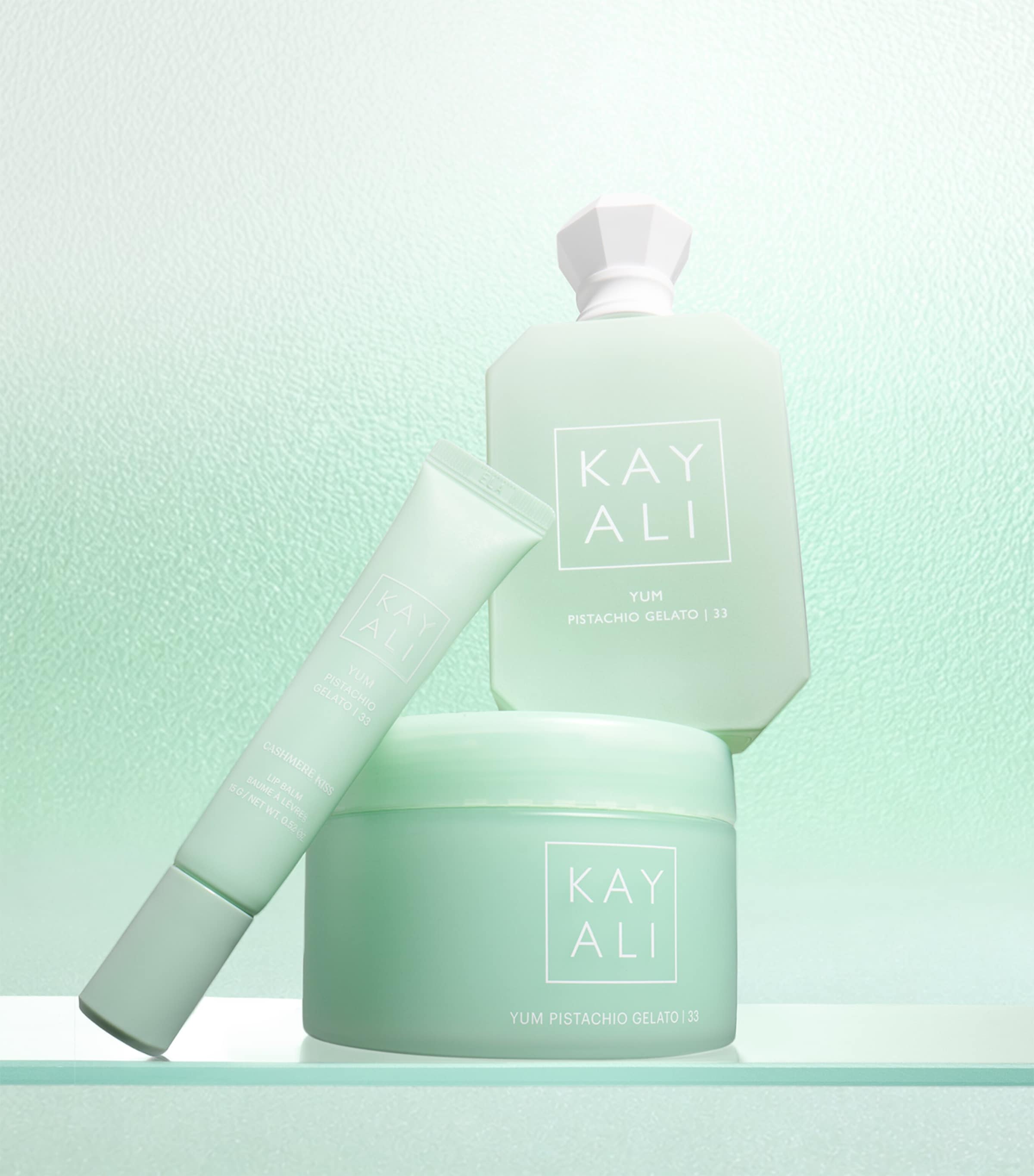 Kayali Yum Pistachio Gelato | 33 Cashmere Kiss Lip Balm Pistachio Image 5