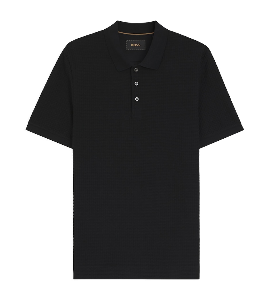 BOSS Mens Cotton Polo Shirt Image 1