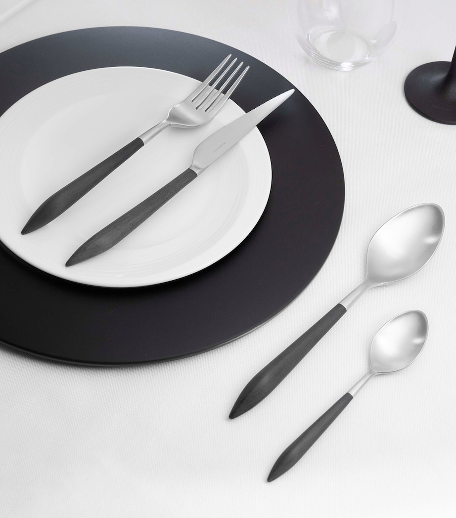 Ares Stainless Steel 24-Piece Cutlery Set BLACK Image 3