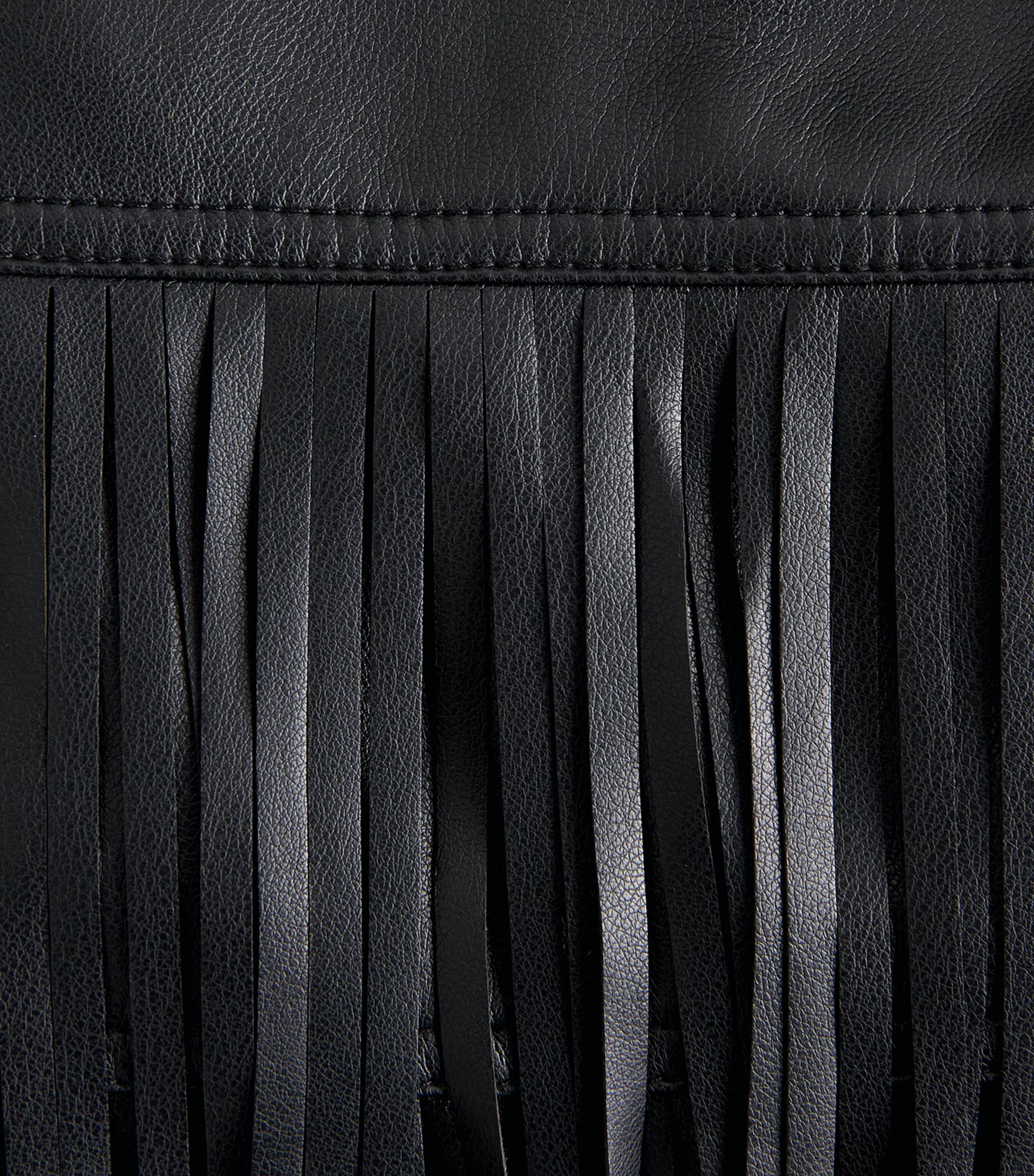 Toccin Womens Fringe Soren Mini Skirt Jet Image 6
