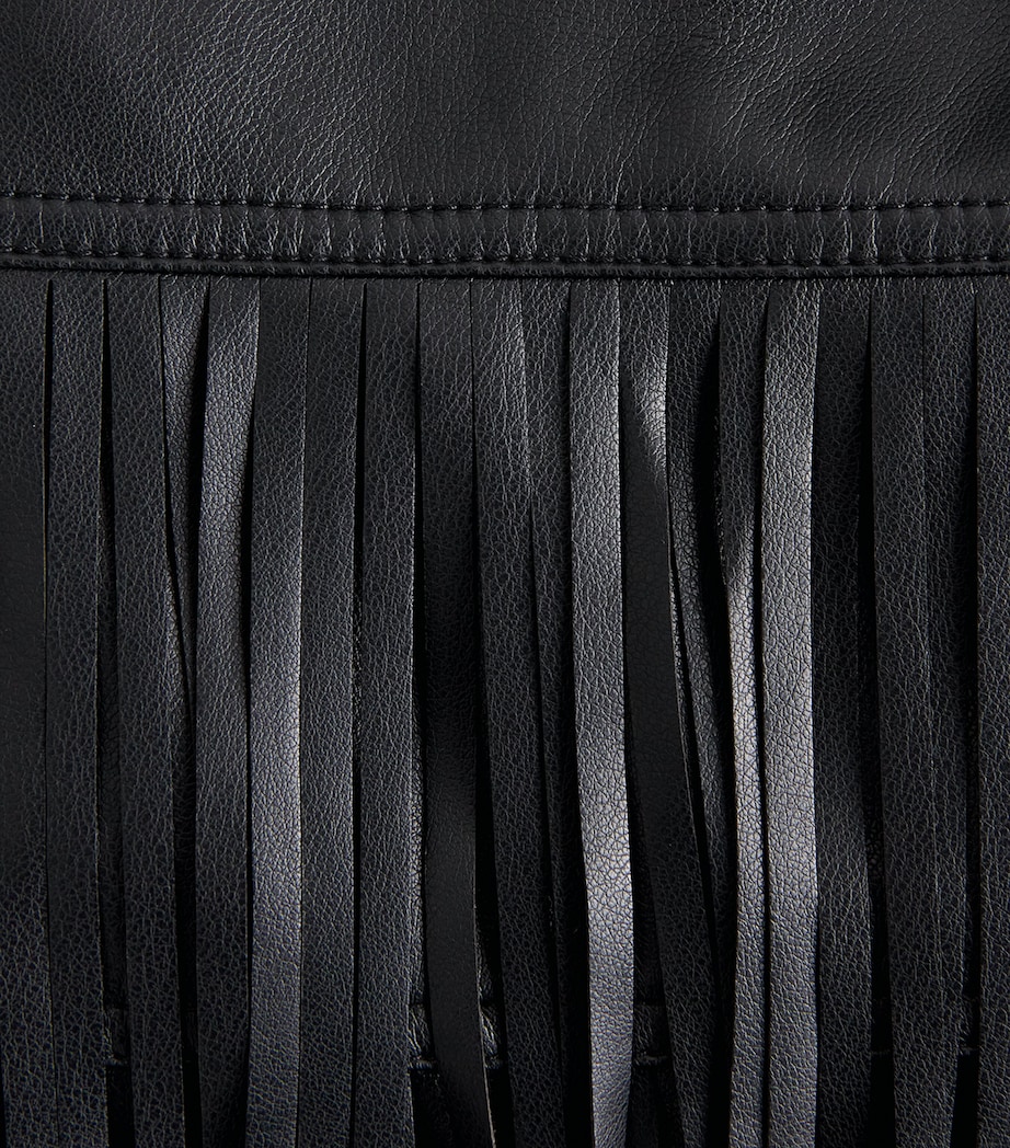 Toccin Womens Fringe Soren Mini Skirt Jet Image 6