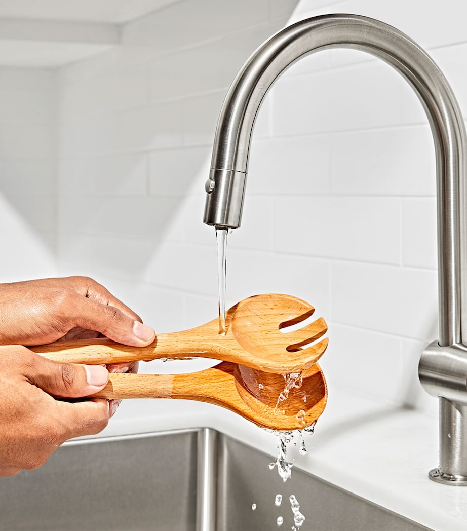 Set of 2 Wood Good Grips Salad Servers BEECHWOOD BROWN Image 7