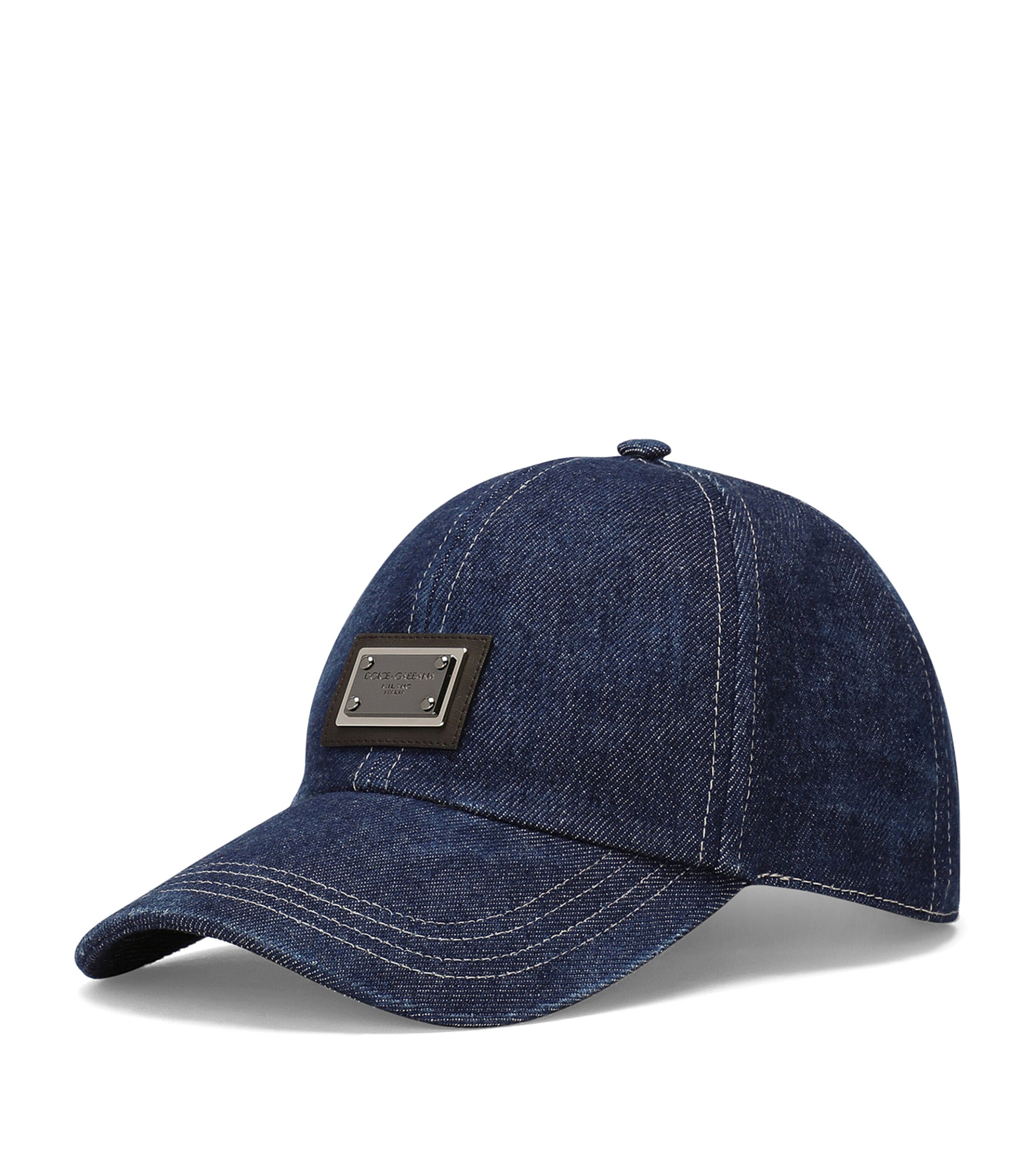 Dolce & Gabbana Denim Logo-plaque Baseball Cap
