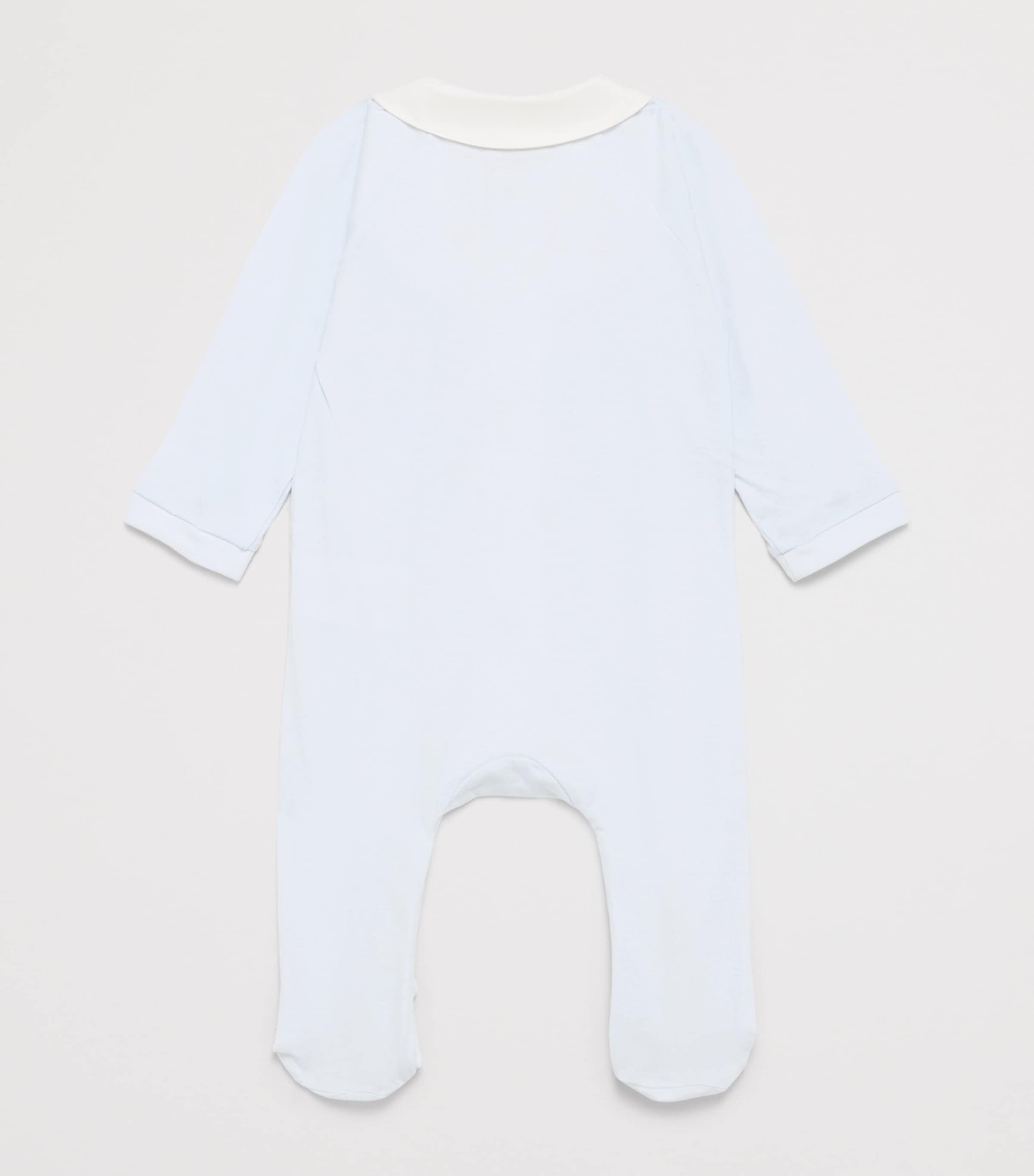 Tartine et Chocolat Cotton Embroidered All-In-One (0-24 Months) Bleu Ciel Image 2