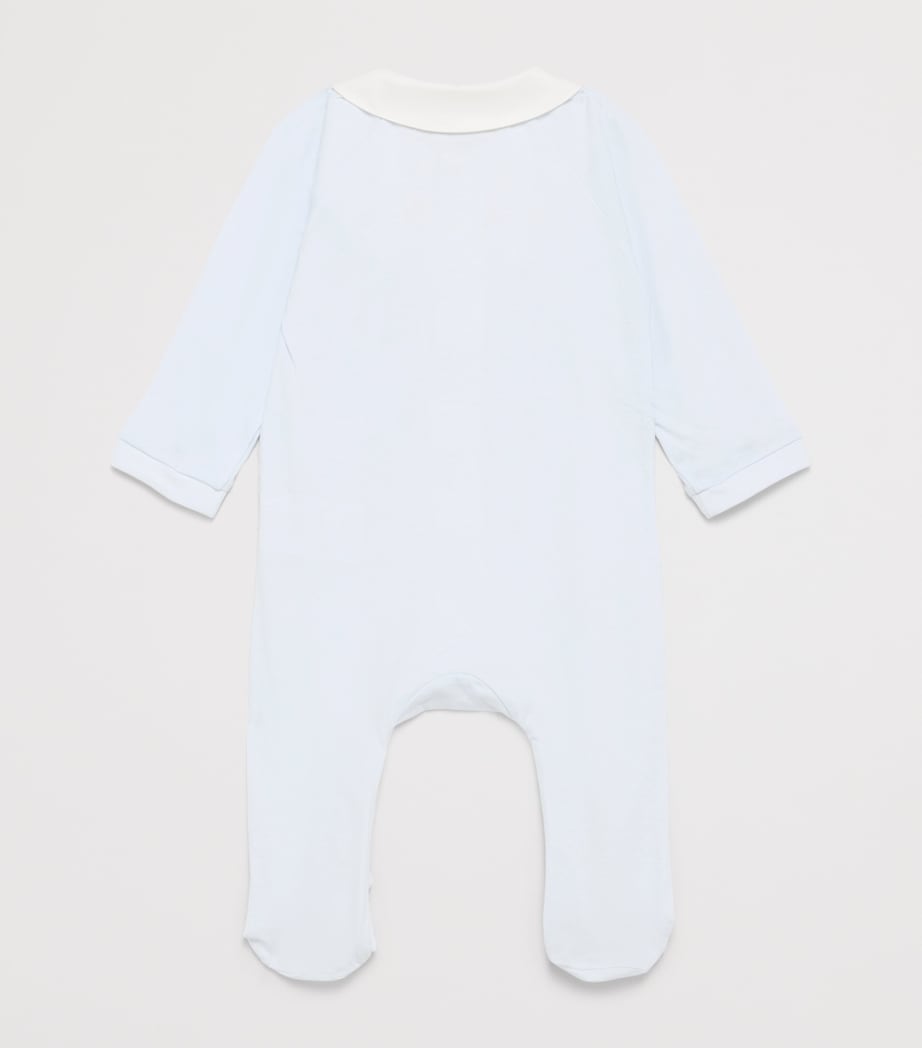 Tartine et Chocolat Cotton Embroidered All-In-One (0-24 Months) Bleu Ciel Image 2