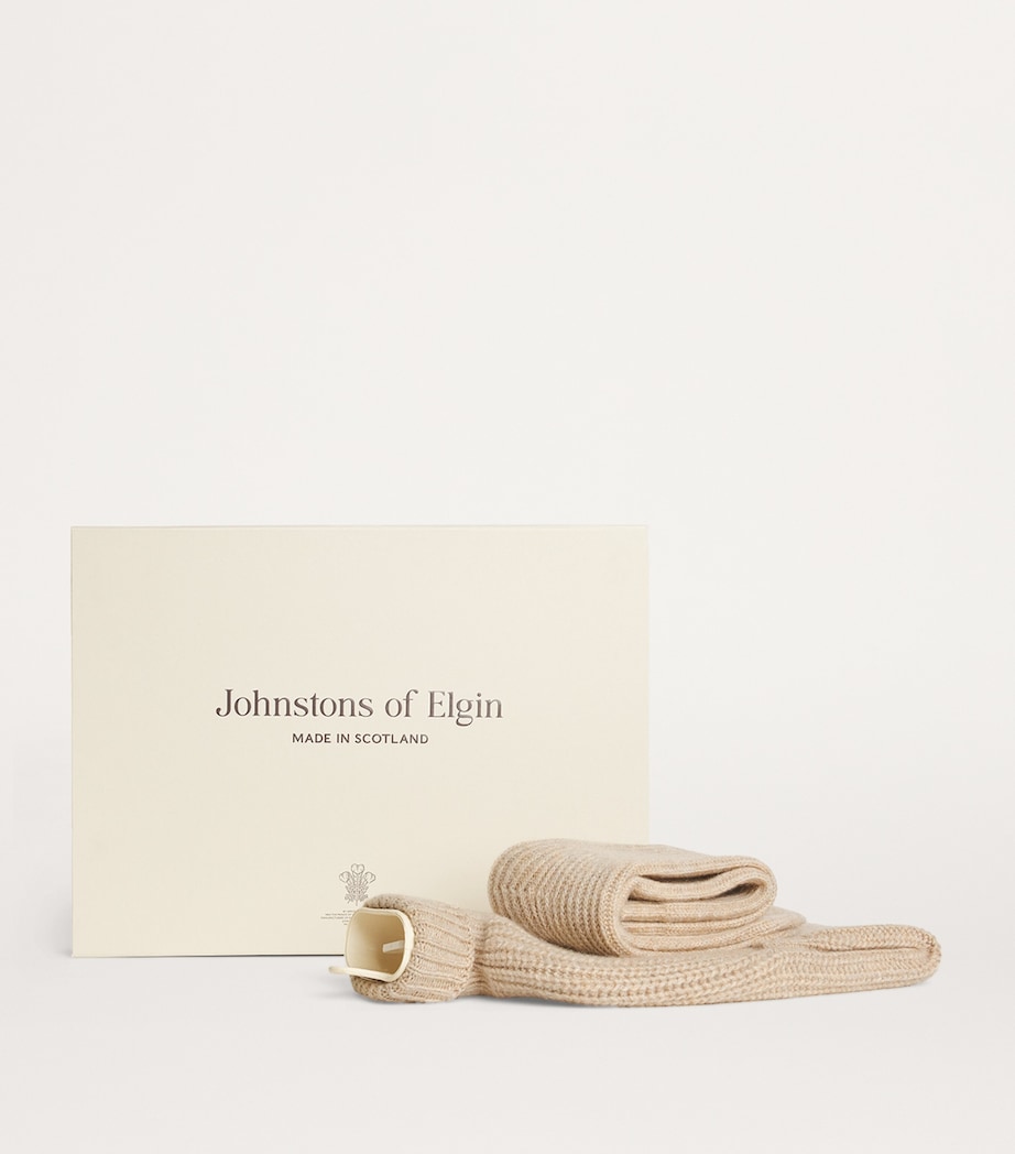 Cashmere Hot Water Bottle and Socks Gift Set HB0210 OATMEAL Image 2