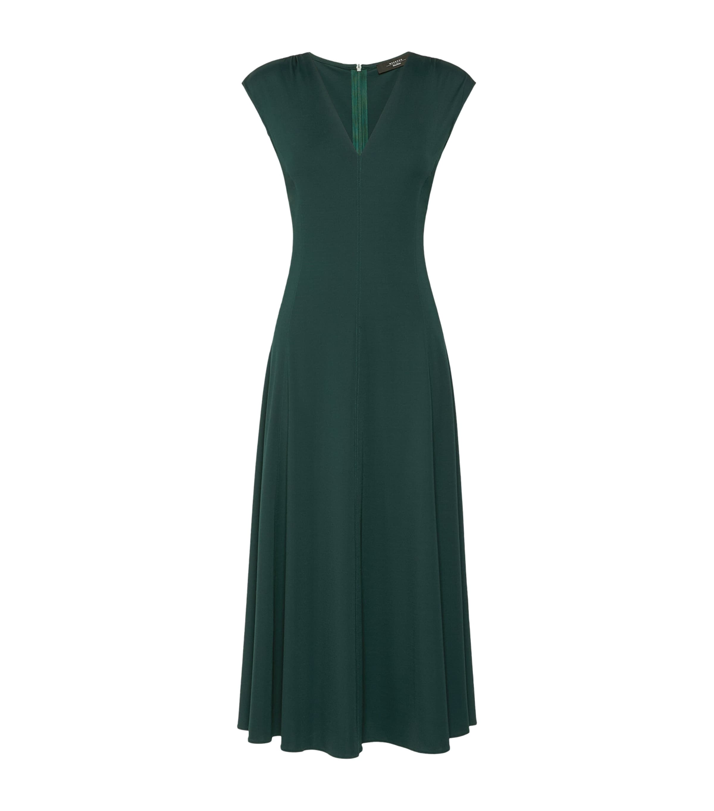 Weekend Max Mara Womens Jersey Midi Dress Green Image 1