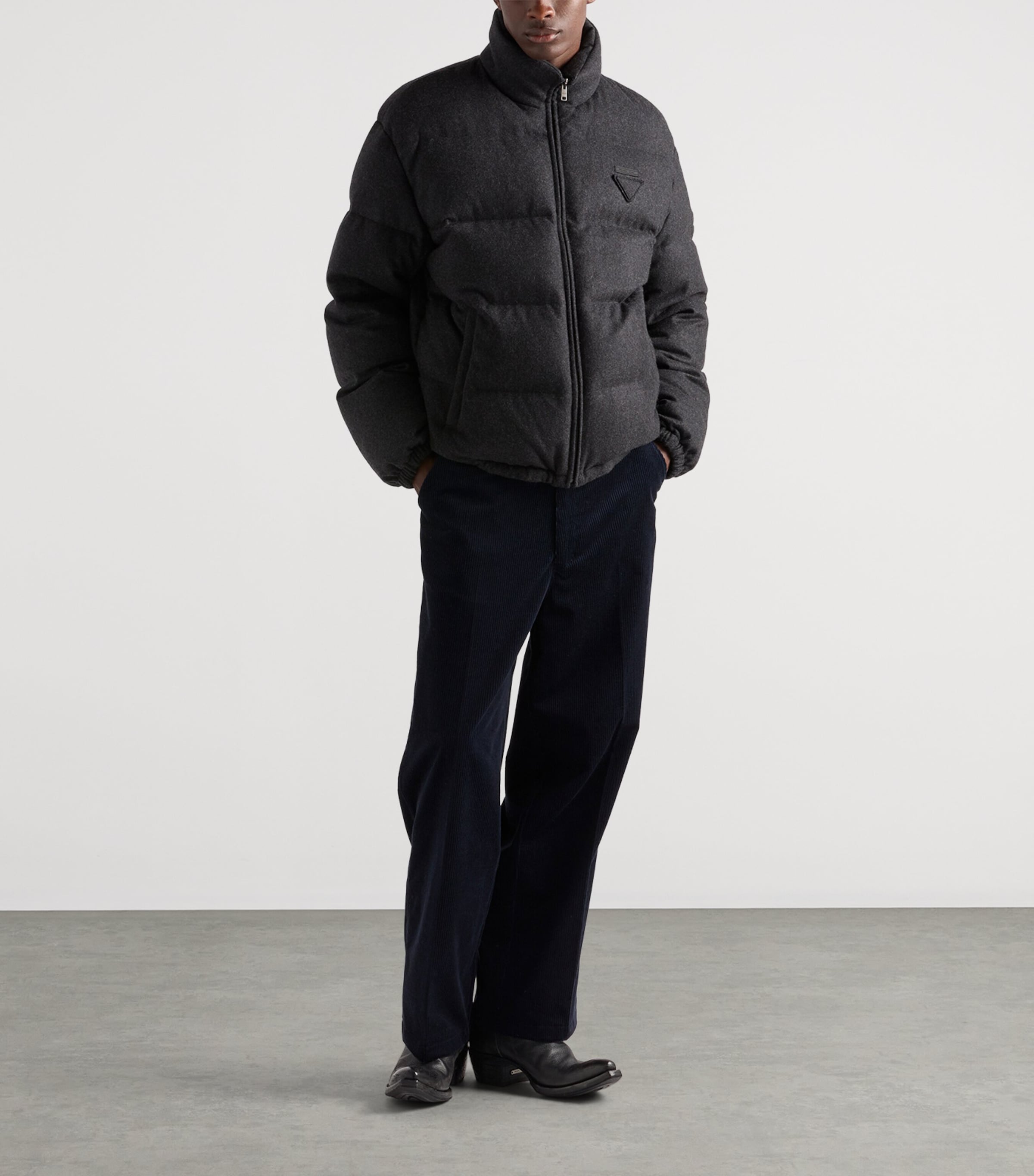 Cashmere-Down Puffer Coat F0308 Image 2