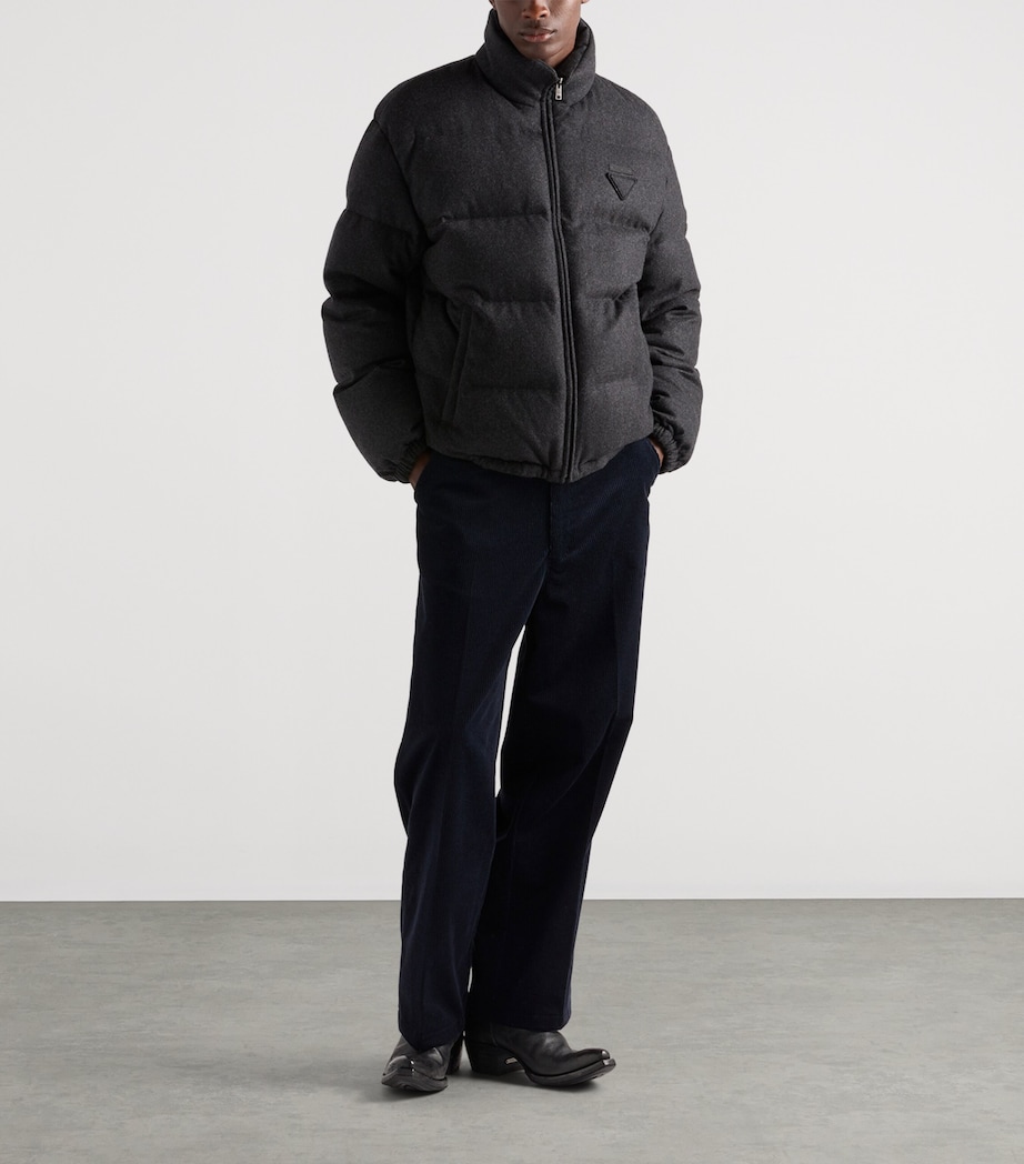 Cashmere-Down Puffer Coat F0308 Image 2