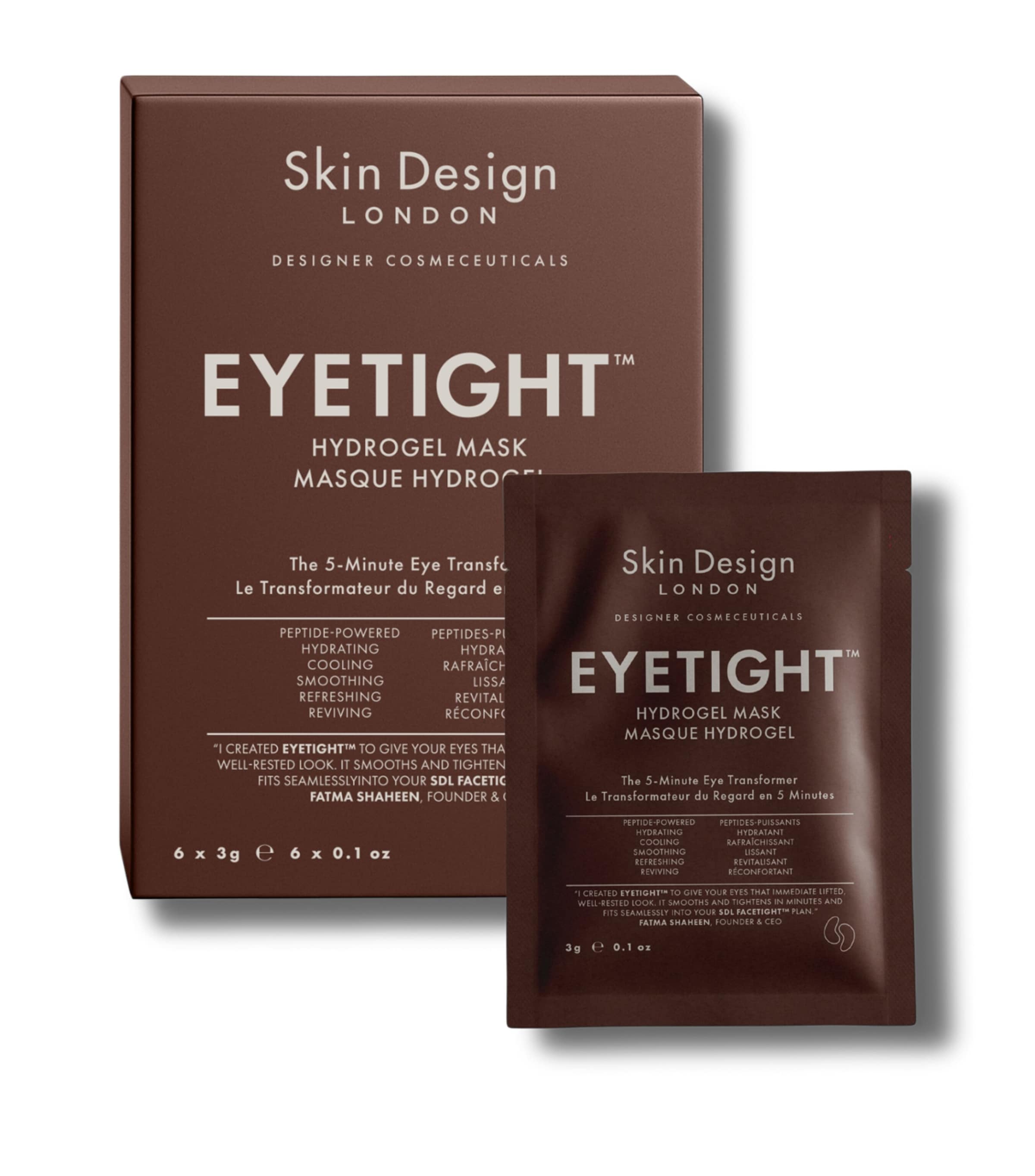 Skin Design London Eyetight Hydrogel Mask (6 x 3g) Image 1
