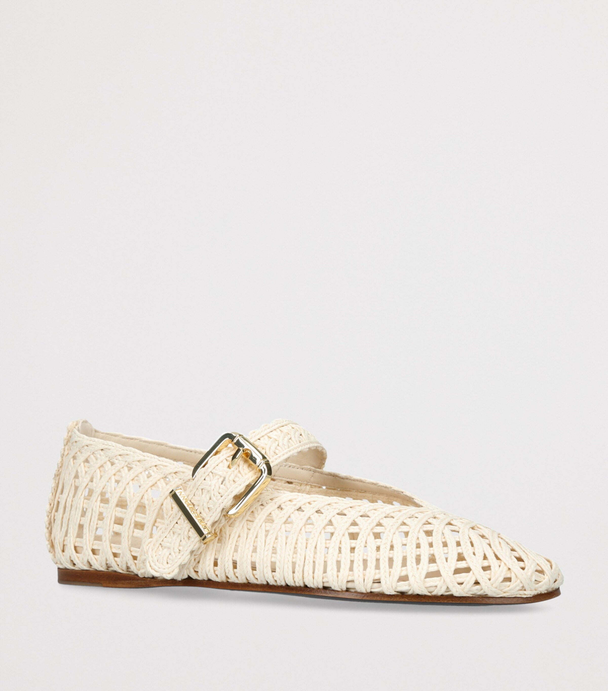 Zimmermann Leather Reef Ballerina Flats White Image 3