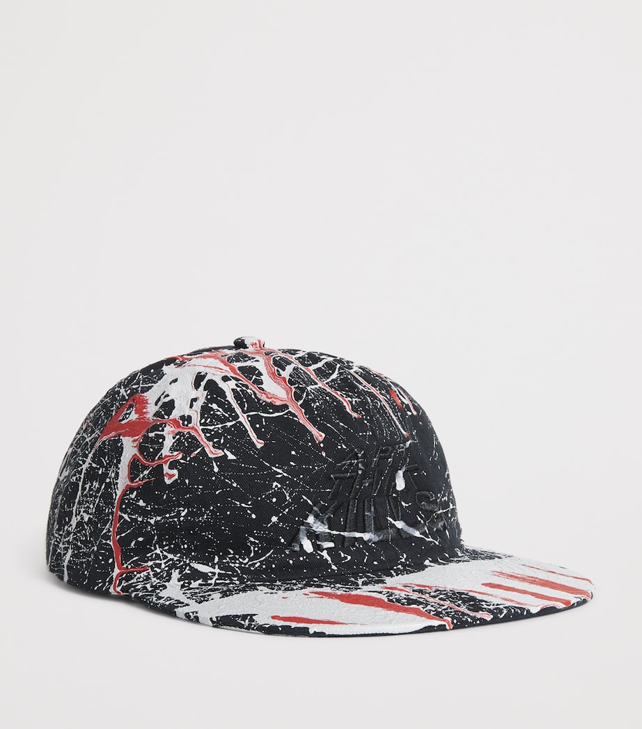 Cotton Textured Baseball Cap BLACK Image 2