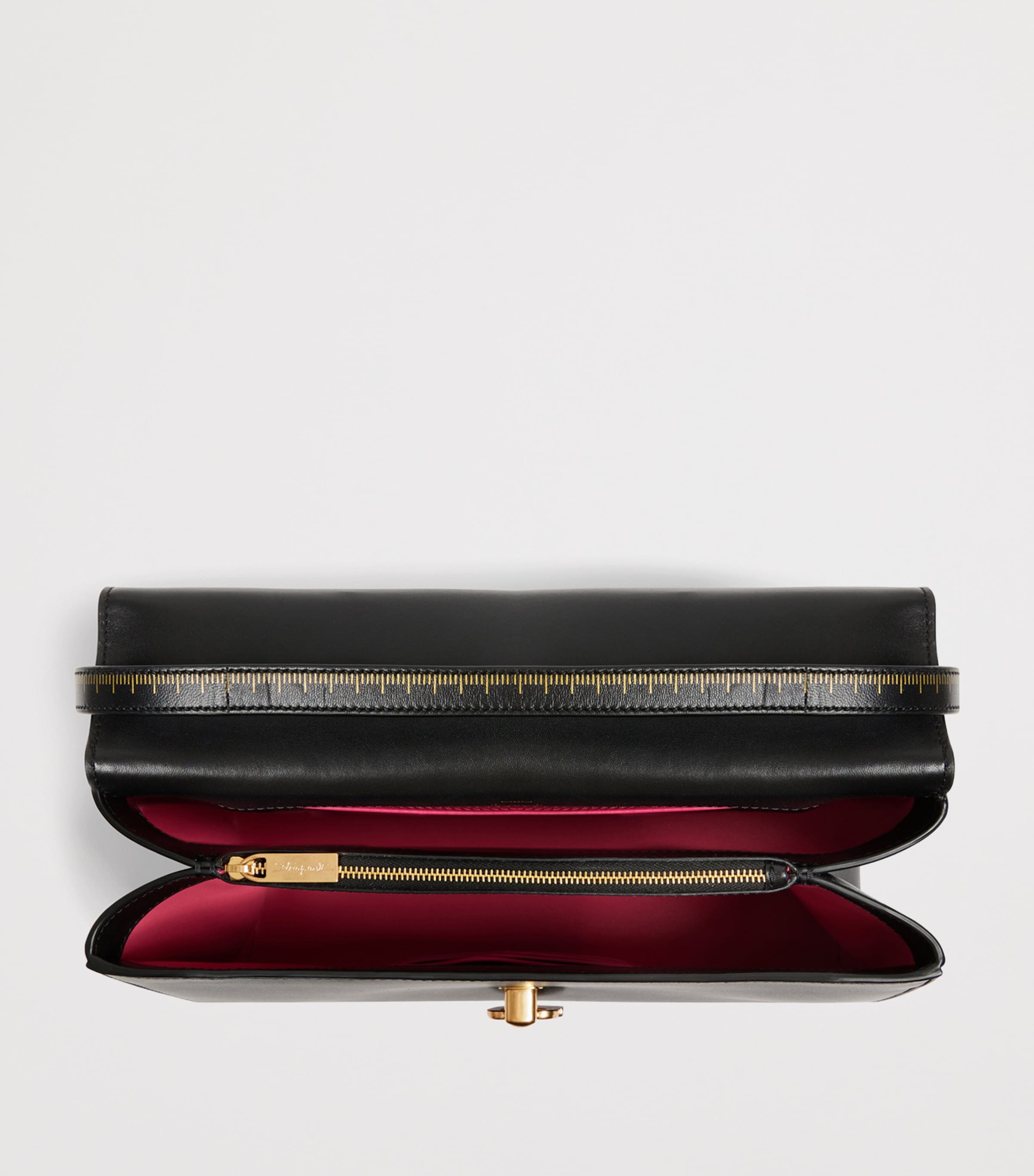 Schiaparelli Large Leather Secret Top-Handle Bag Black Image 5