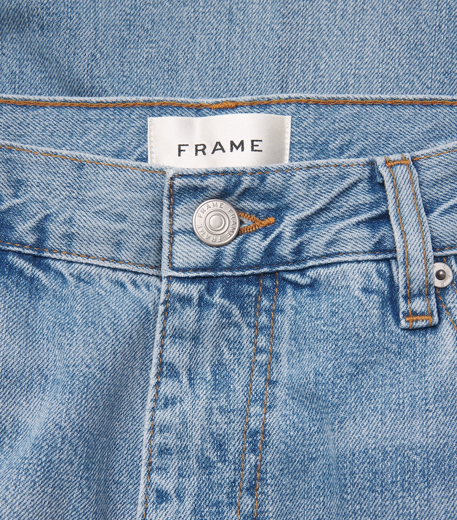 FRAME Womens The Stroll Wide-Leg Jeans Frey Frey Image 6