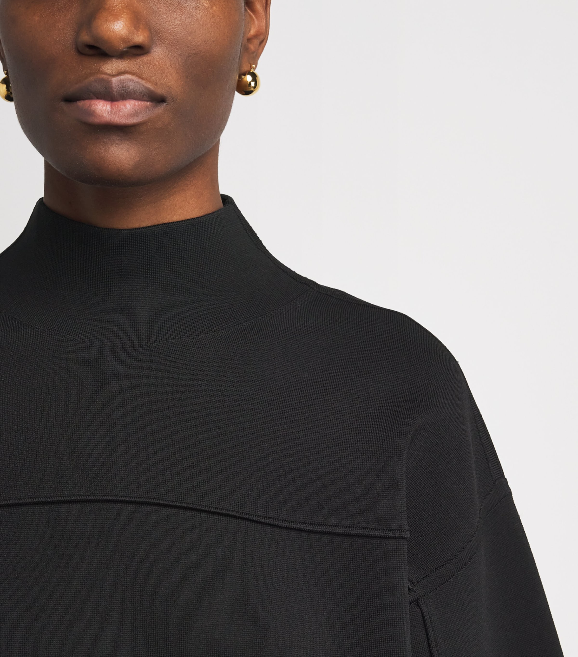 Milano-Knit Larrey Compact Sweater BLACK Image 6