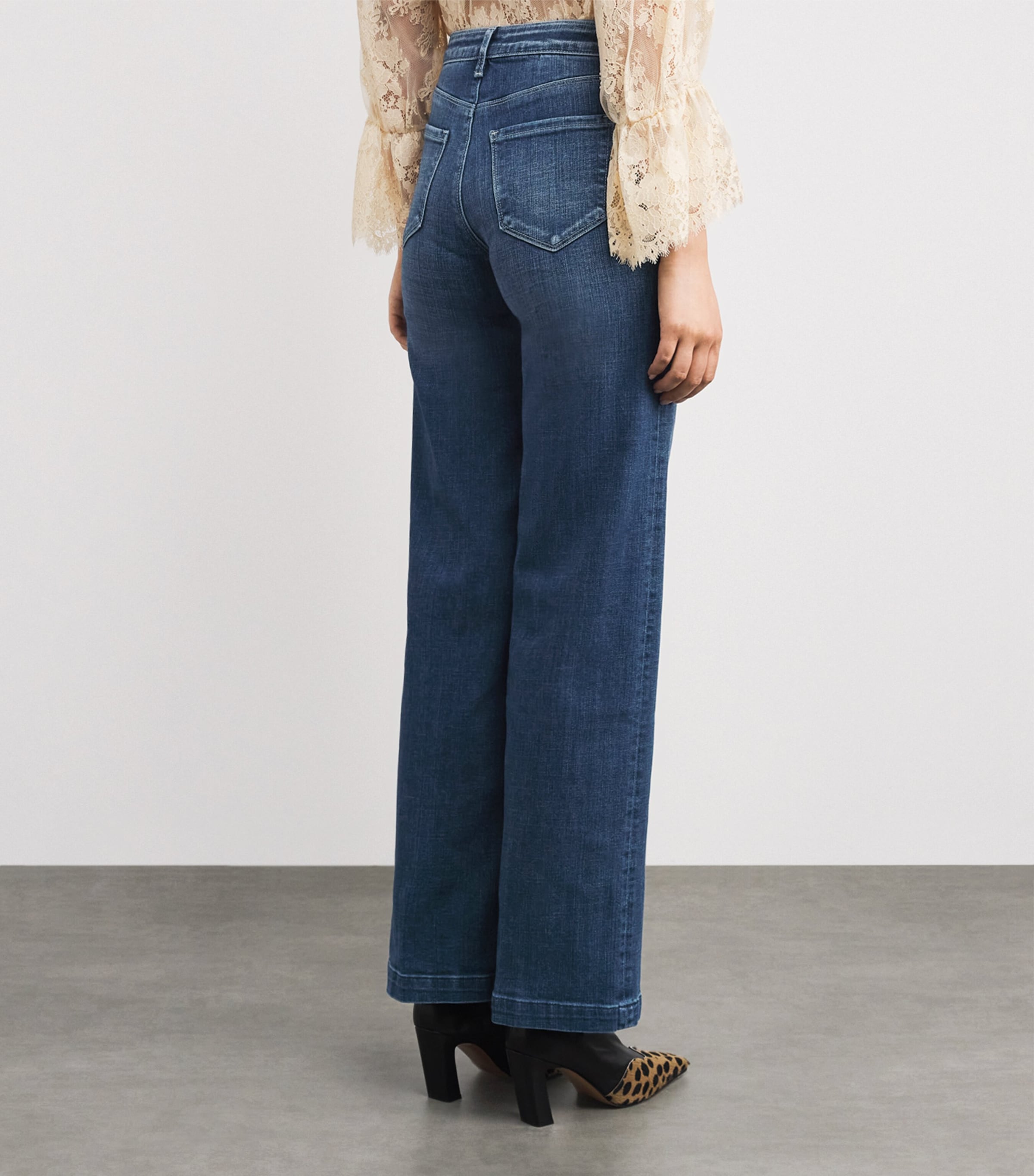 High-Rise Scottie Wide-Leg Jeans GLADSTONE Image 4
