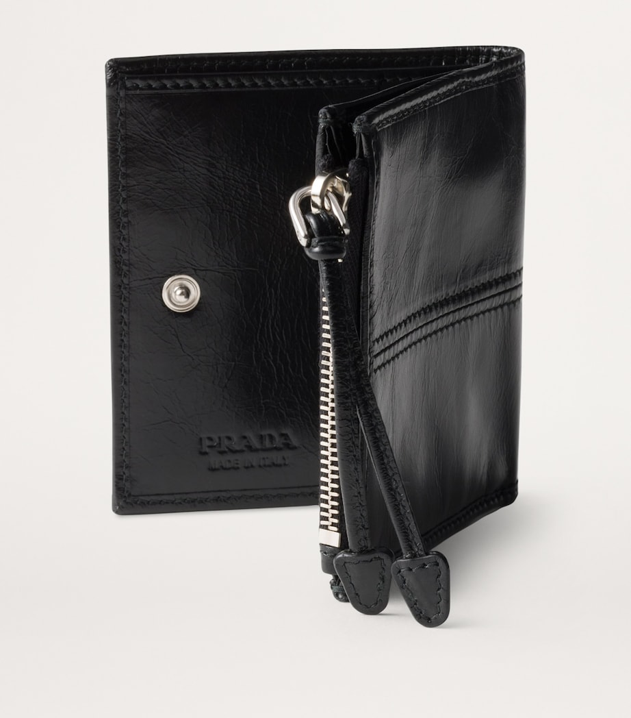 Small Leather Press-Stud Wallet F0002 Image 3