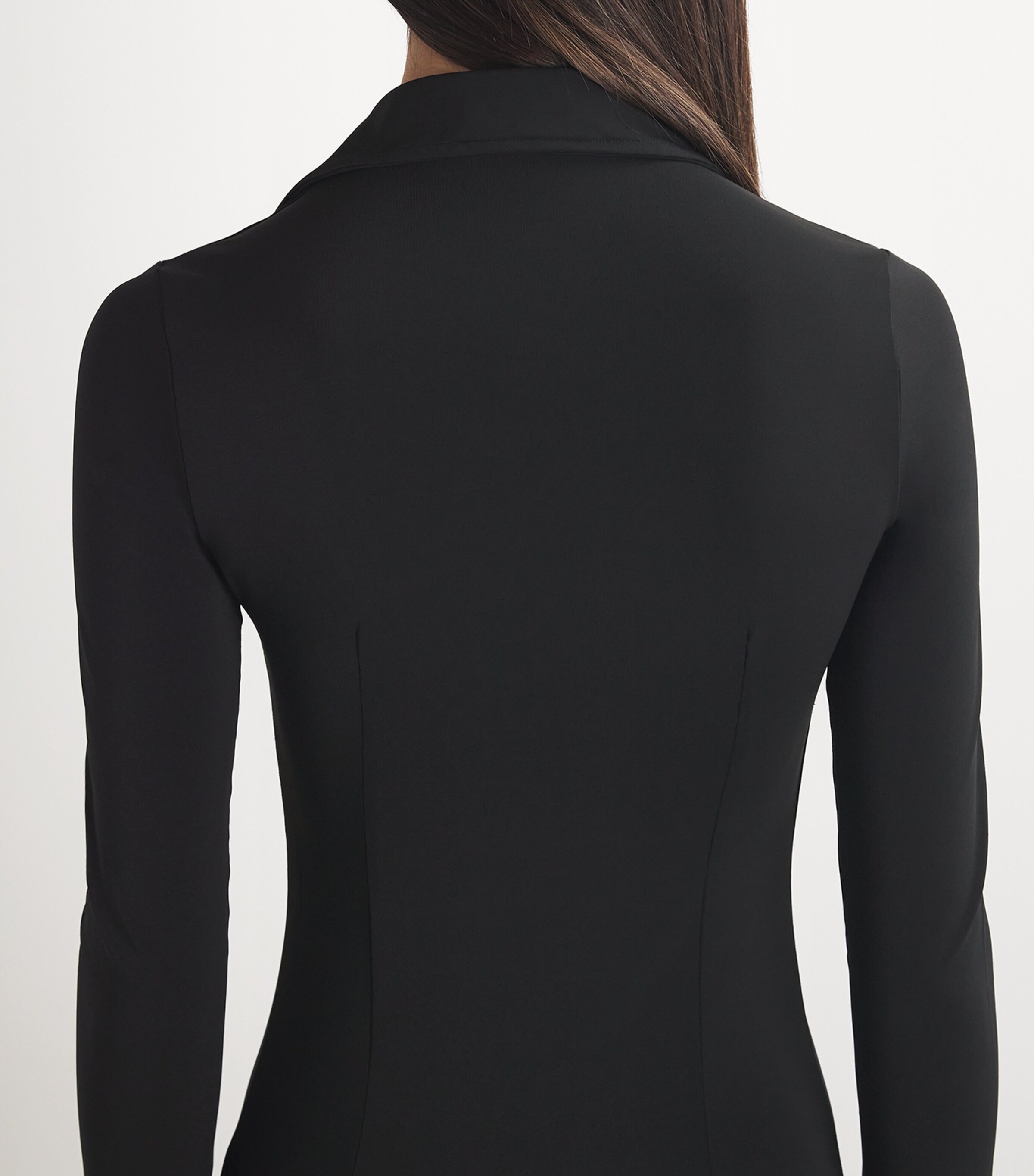 ÉTERNE Womens Georgia Maxi Shirt Dress Black Image 6
