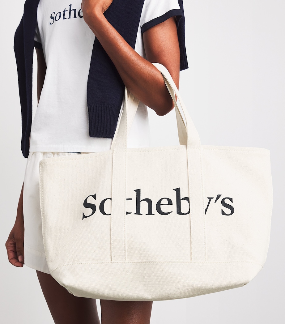 x Sotheby’s Cotton Canvas Tote Bag CREAM Image 3