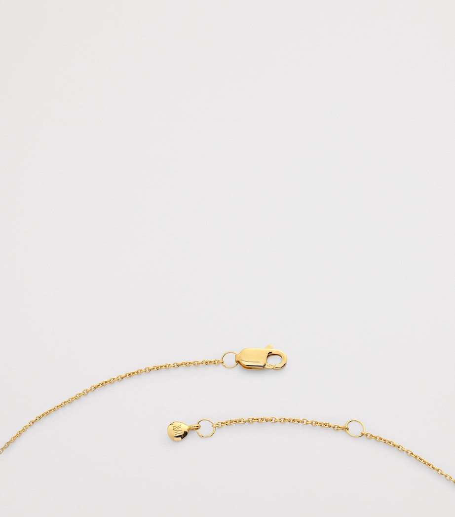 Monica Vinader Gold Vermeil Zodiac Aquarius Necklace Gold Vermeil Image 4