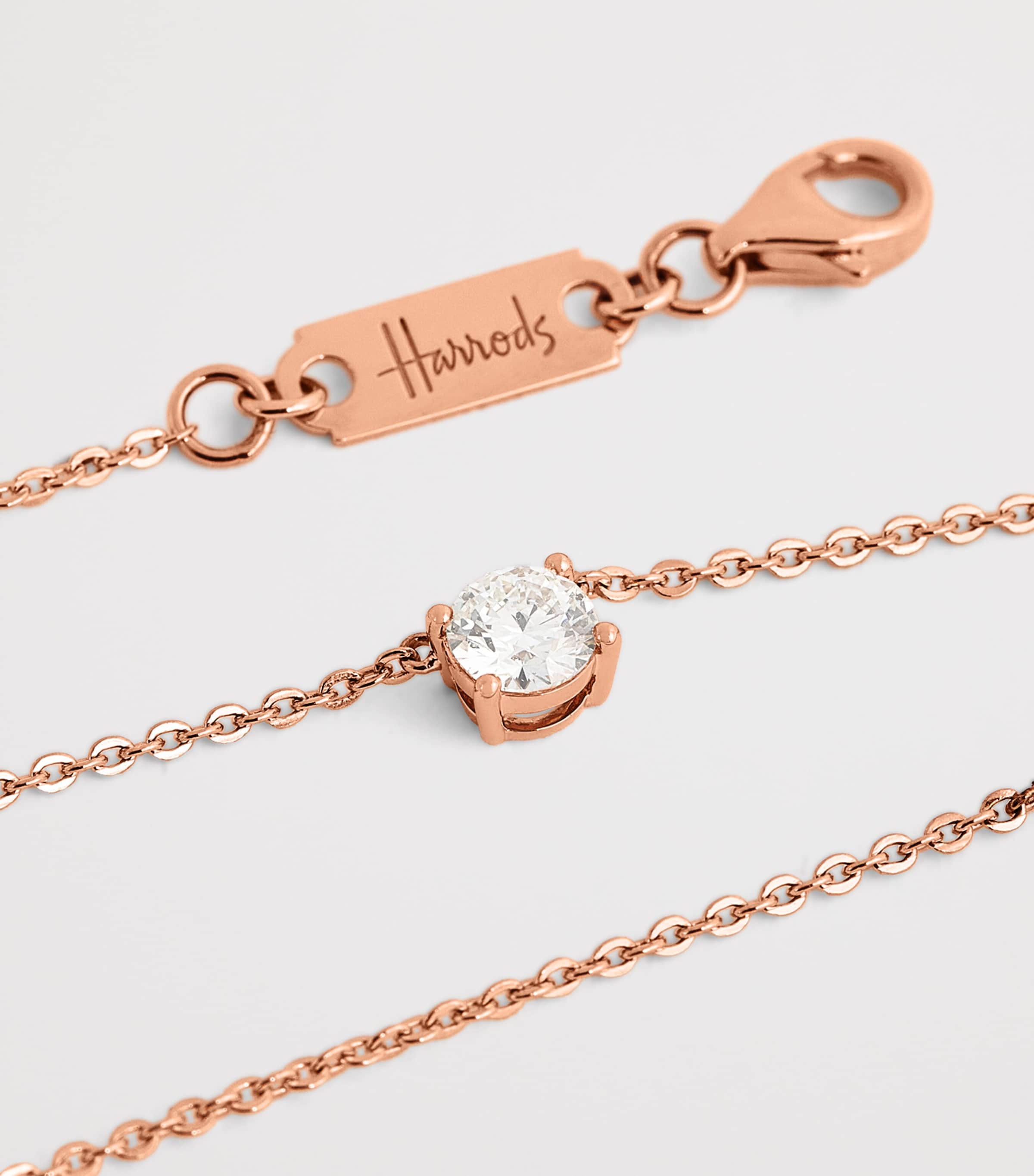 Rose Gold and Diamond Necklace (0.50ct) ROSE GOLD Image 5