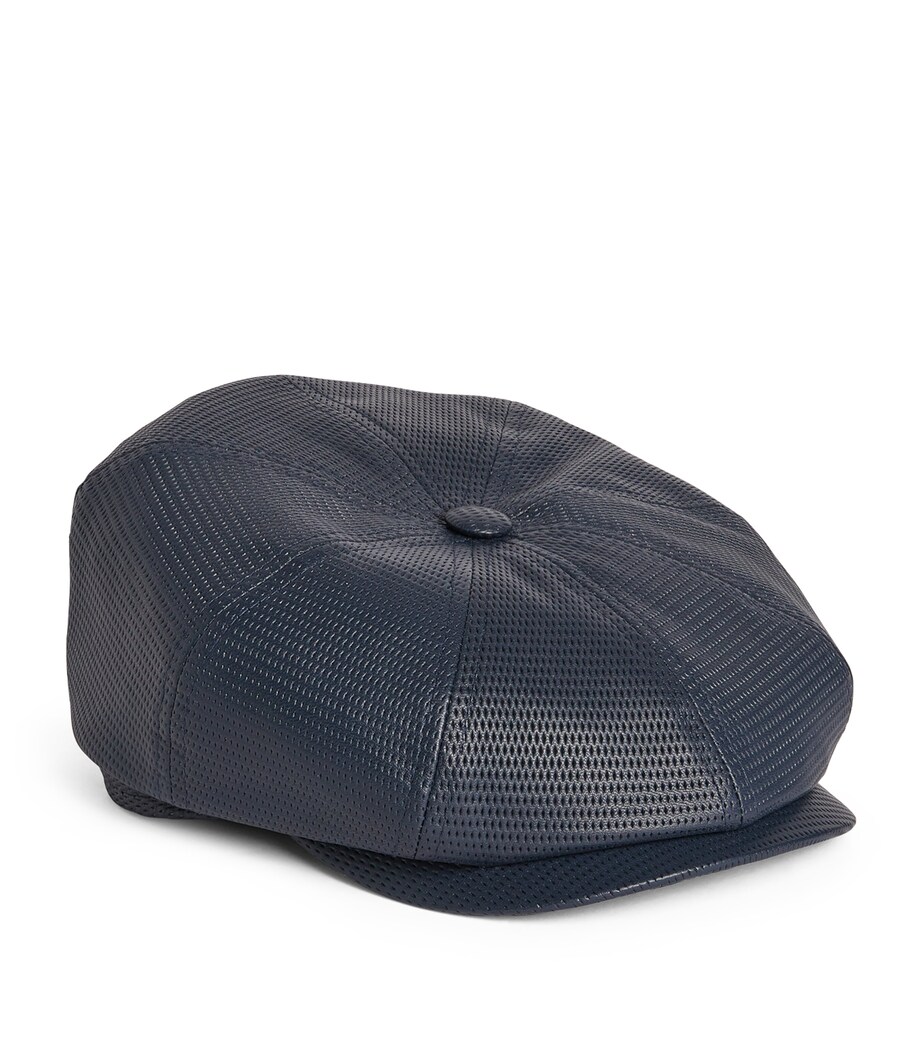Stetson Lambskin Hatteras Cap Navy Denim Image 3