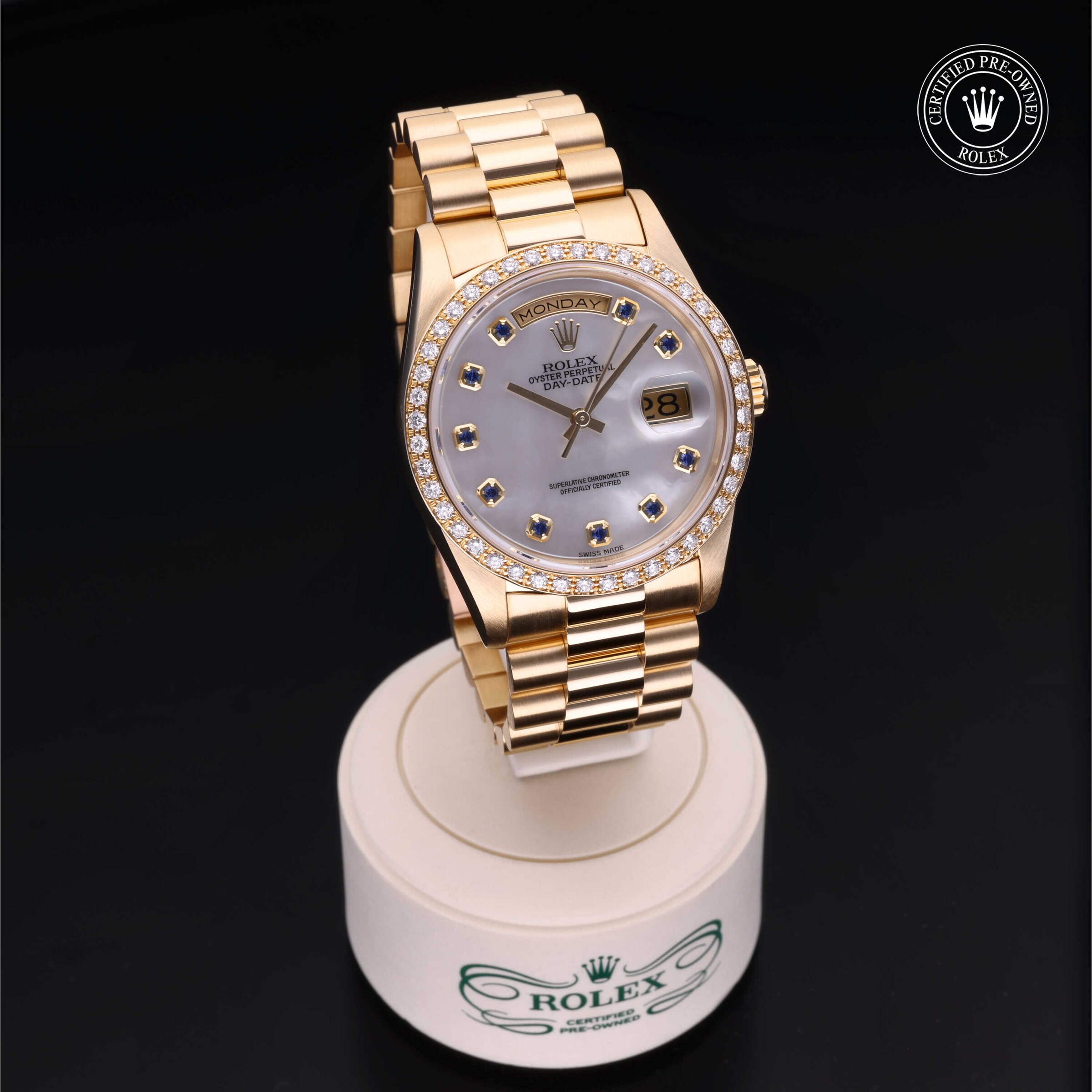 Model image: rolex-certified-pre-owned-Oyster Perpetual Day-Date-36mm-18ct Yellow Gold-1980s-18348