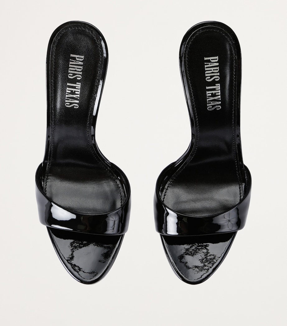 Patent Leather Lidia Mules 105 BLACK Image 5