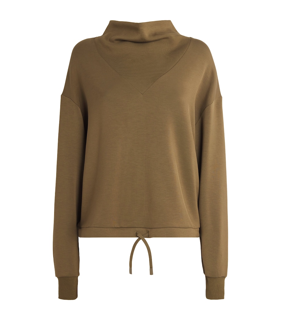Cowl-Neck Betsy Sweatshirt MILITARY OLIVE Image 1