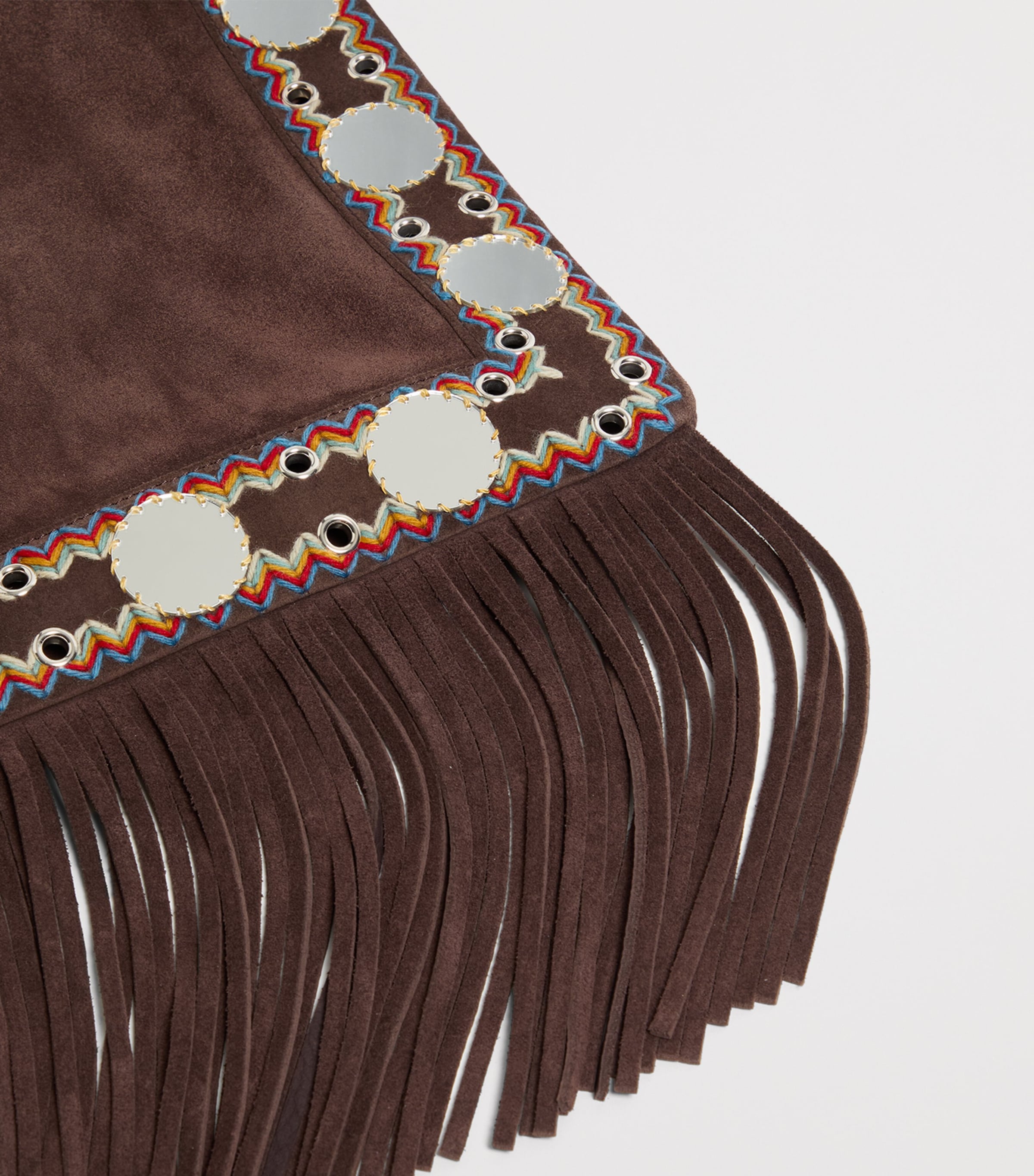 Suede Embellished Nellcôte Shoulder Bag RCB Image 6