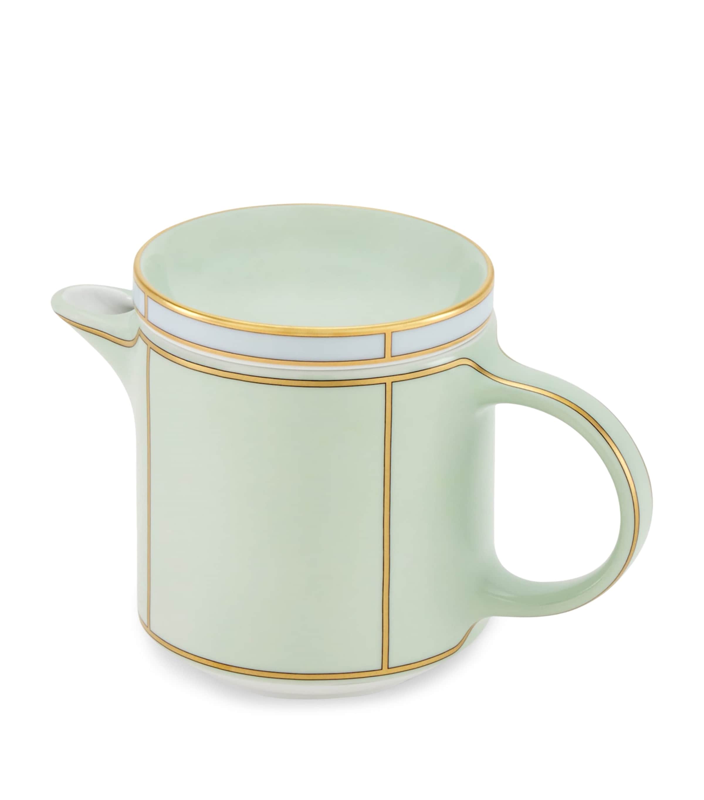 GINORI 1735 Porcelain Colonna Diva Verde Coffee Pot (500ml) Image 1