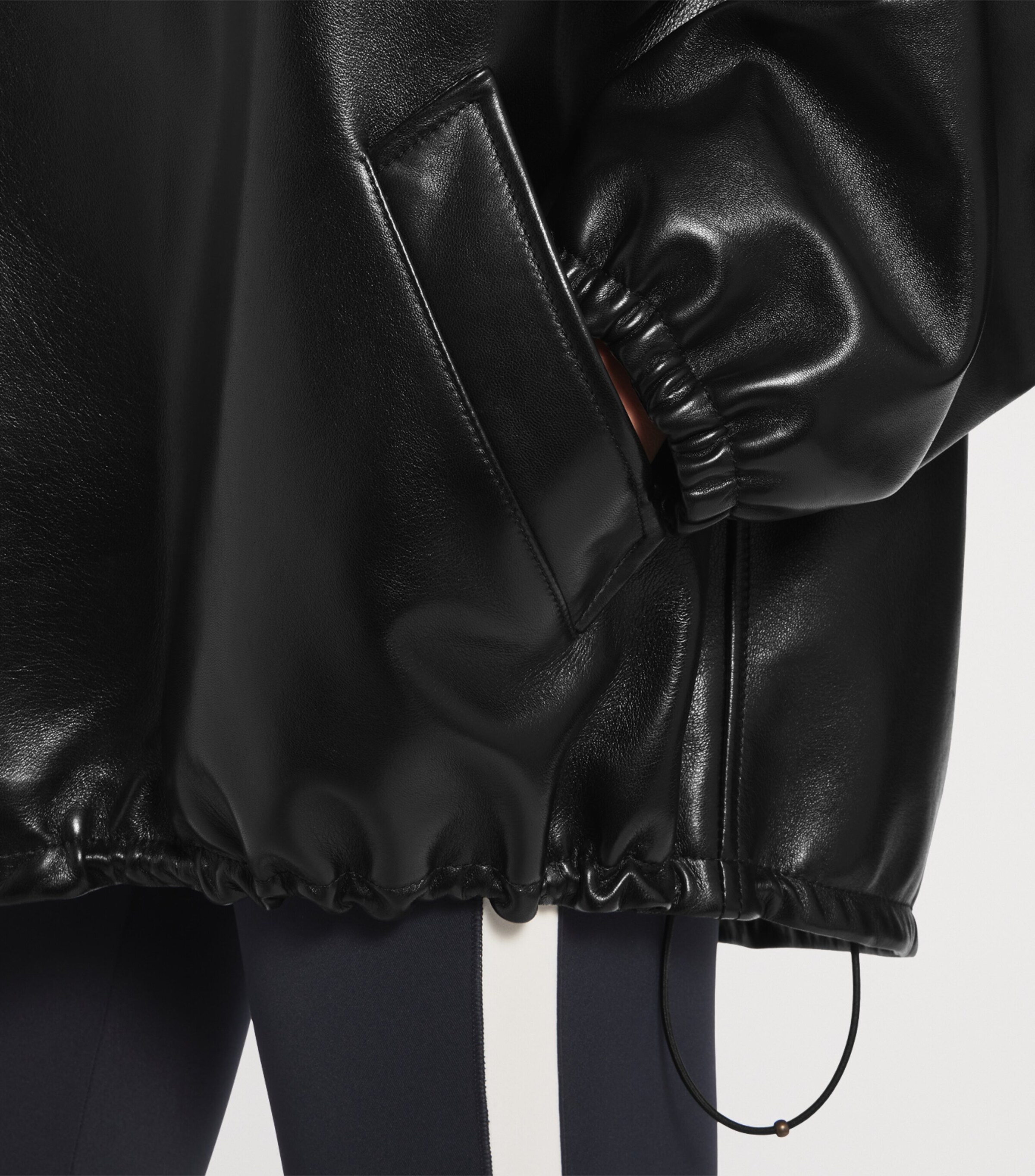 Balenciaga Womens Lambskin Hoodie Image 6