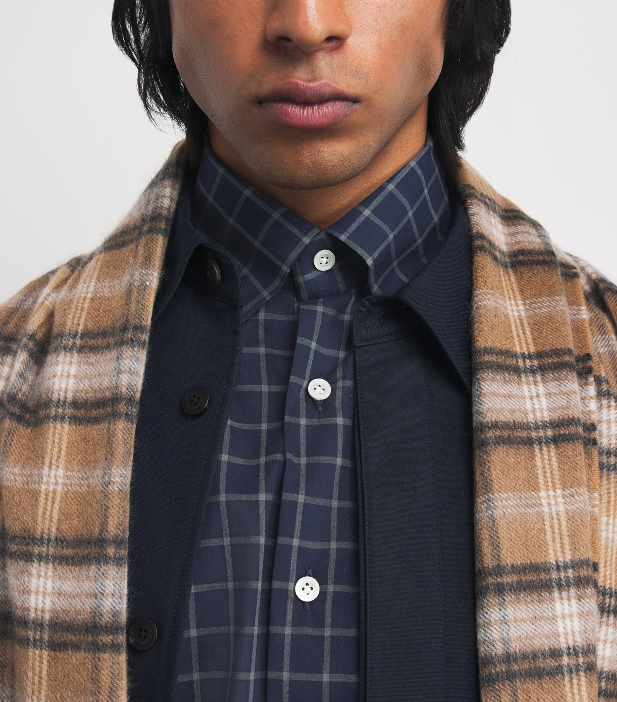 Cotton Check Shirt NAVY CHECK Image 6