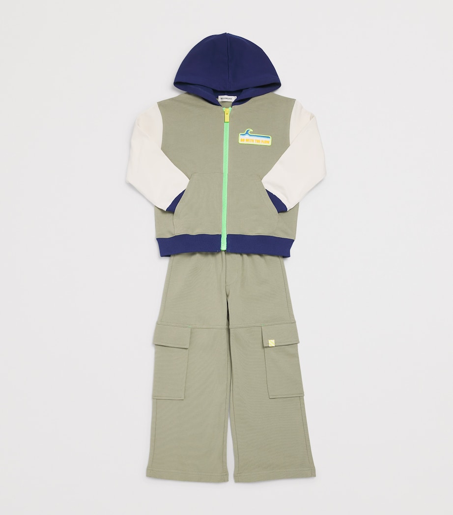Cotton Zip-Up Hoodie (4-12 Years) 602LIME Image 3