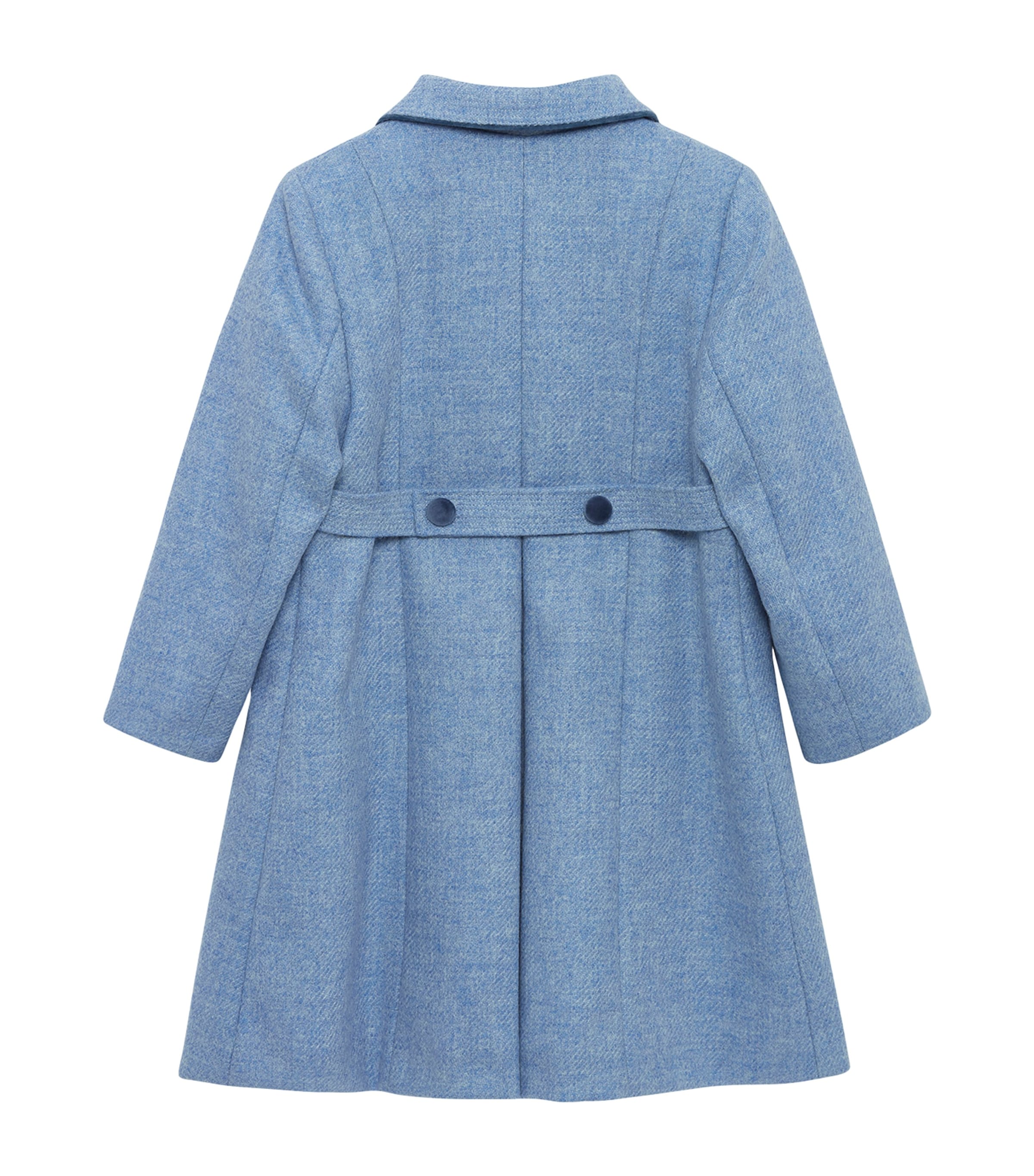 Wool Double-Breasted Coat (6-11 Years) PALE BLUE Image 3