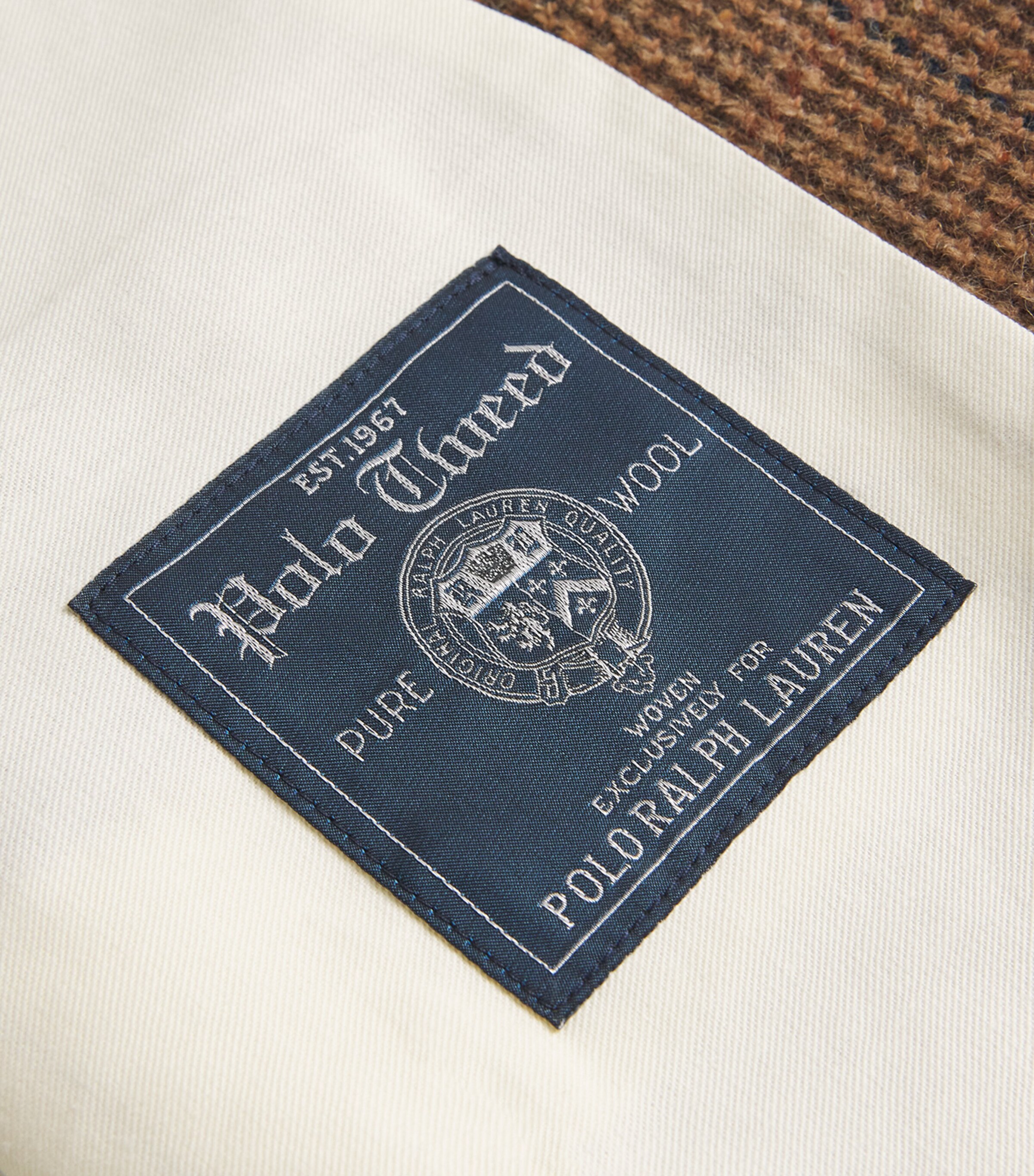 Wool Tick-Weave Tweed Waistcoat MULTI Image 5