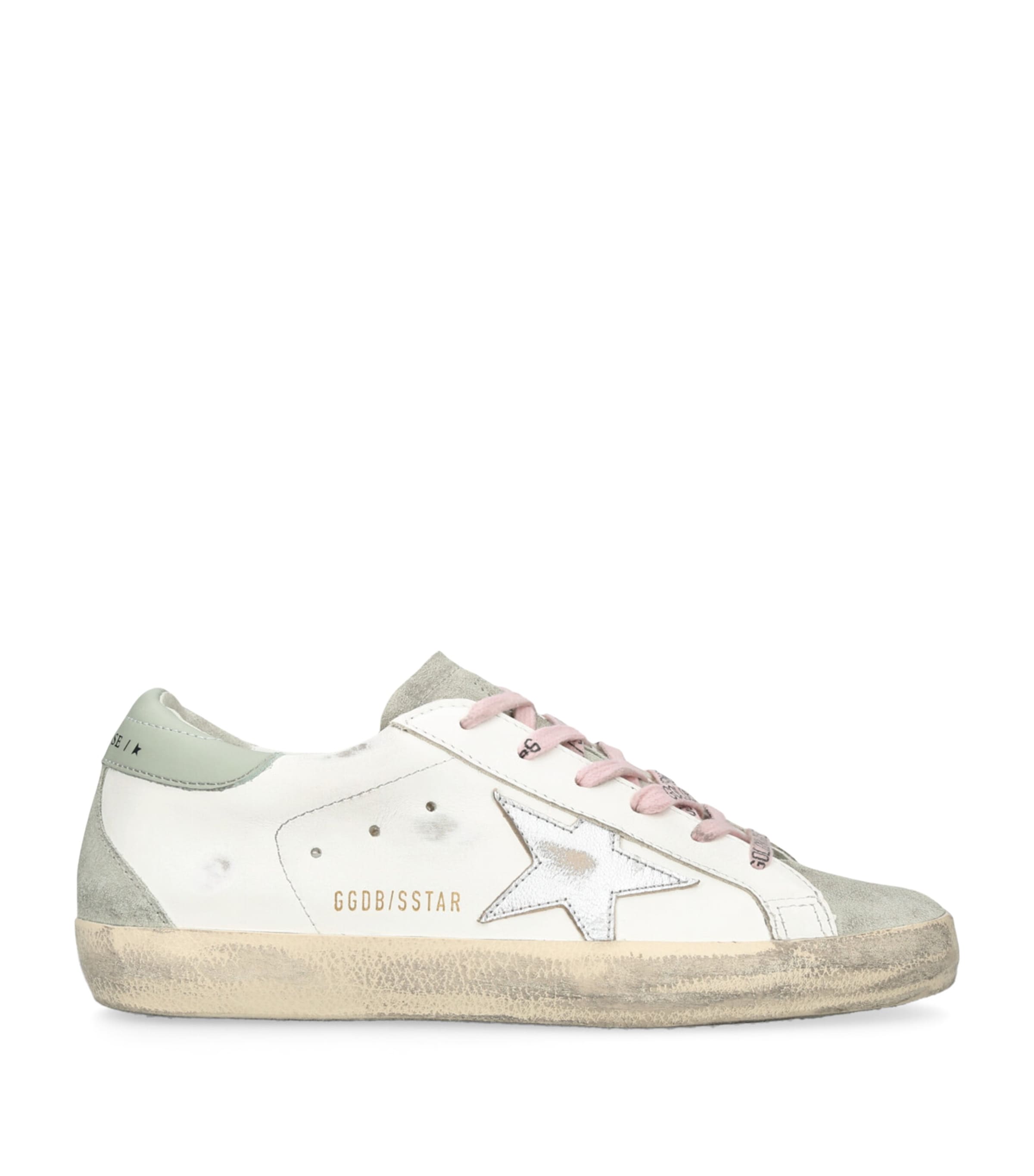 Golden Goose Leather Super-star Sneakers In White