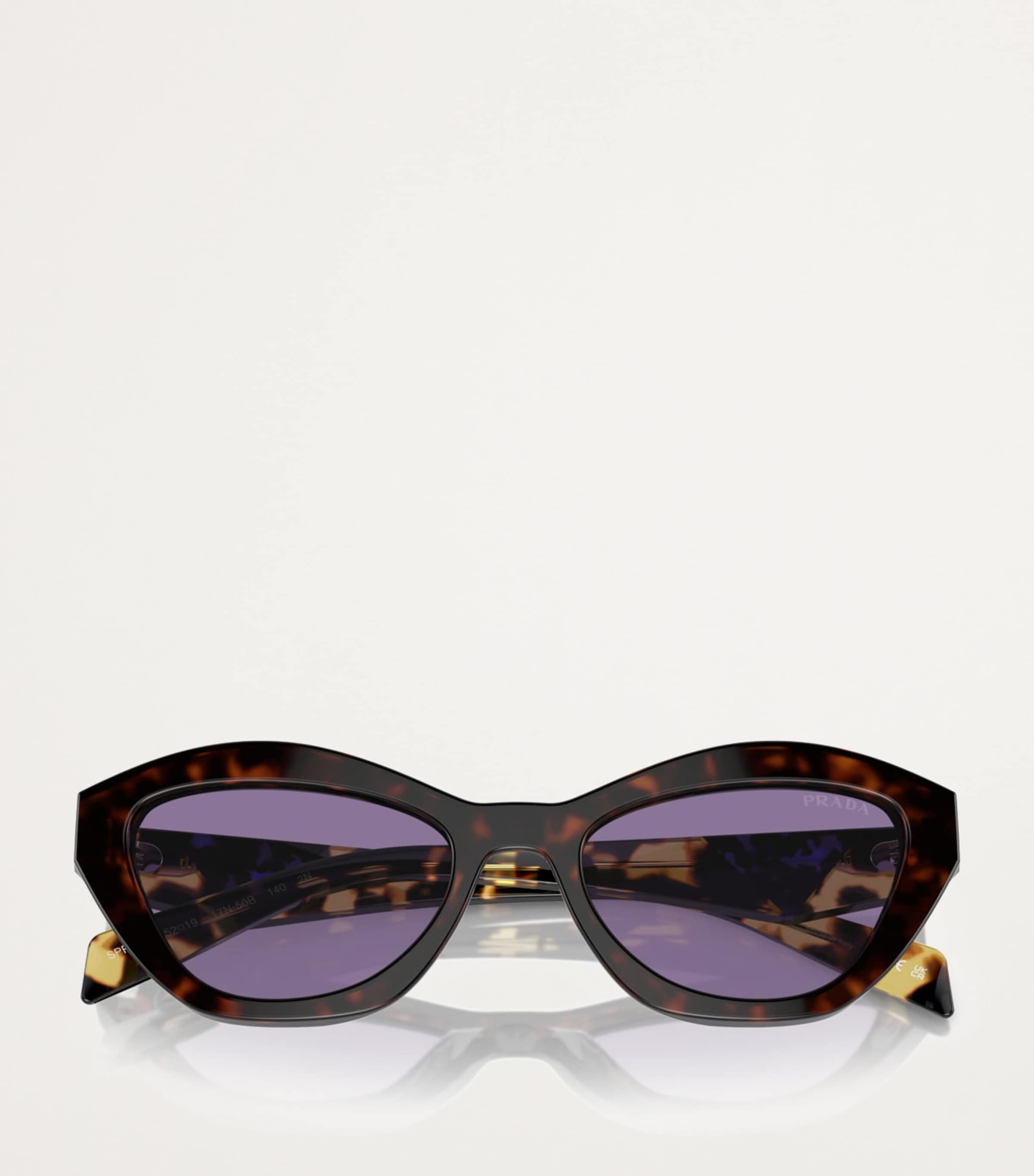 良品 PRADA CAT EYE SUNGLASS イタリア製 Prada Brown Tortoiseshell Cat-Eye Sunglasses | Harrods UK