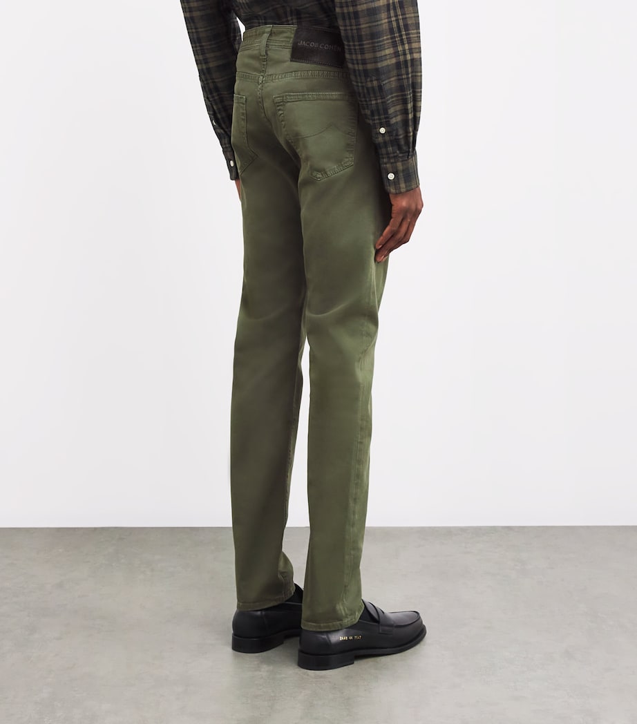 Stretch-Cotton Nick Slim Chinos R41-GREEN Image 4