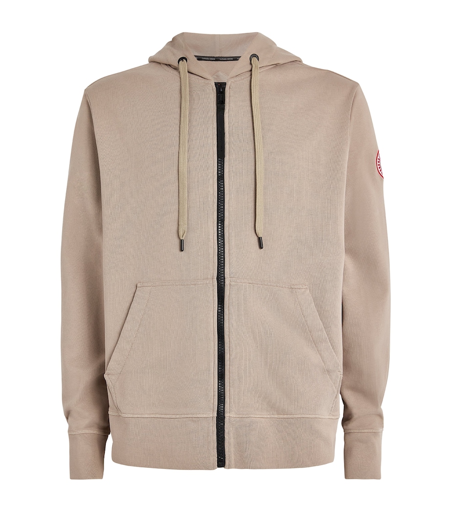 Canada Goose Mens Cotton Zip-Up Huron Hoodie Image 1