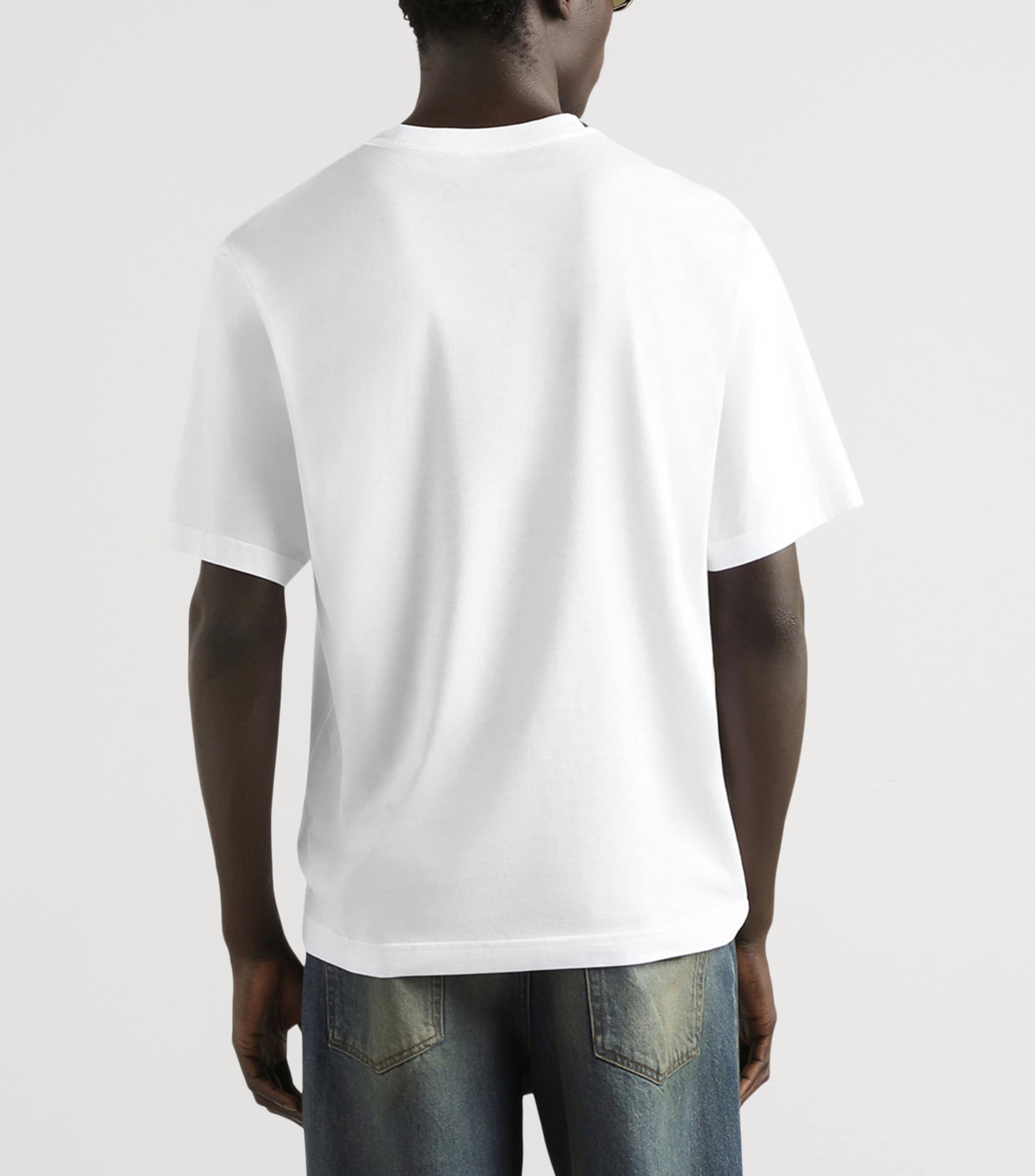 Dolce&Gabbana Mens Logo Patch T-Shirt Optical W Image 5