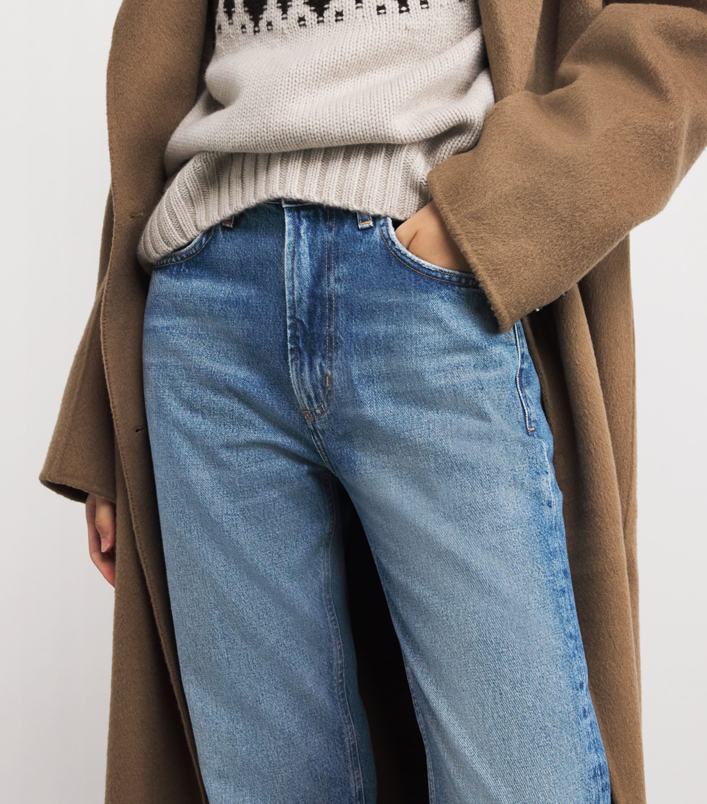 High-Waist Zurie Straight Jeans DEMI Image 6