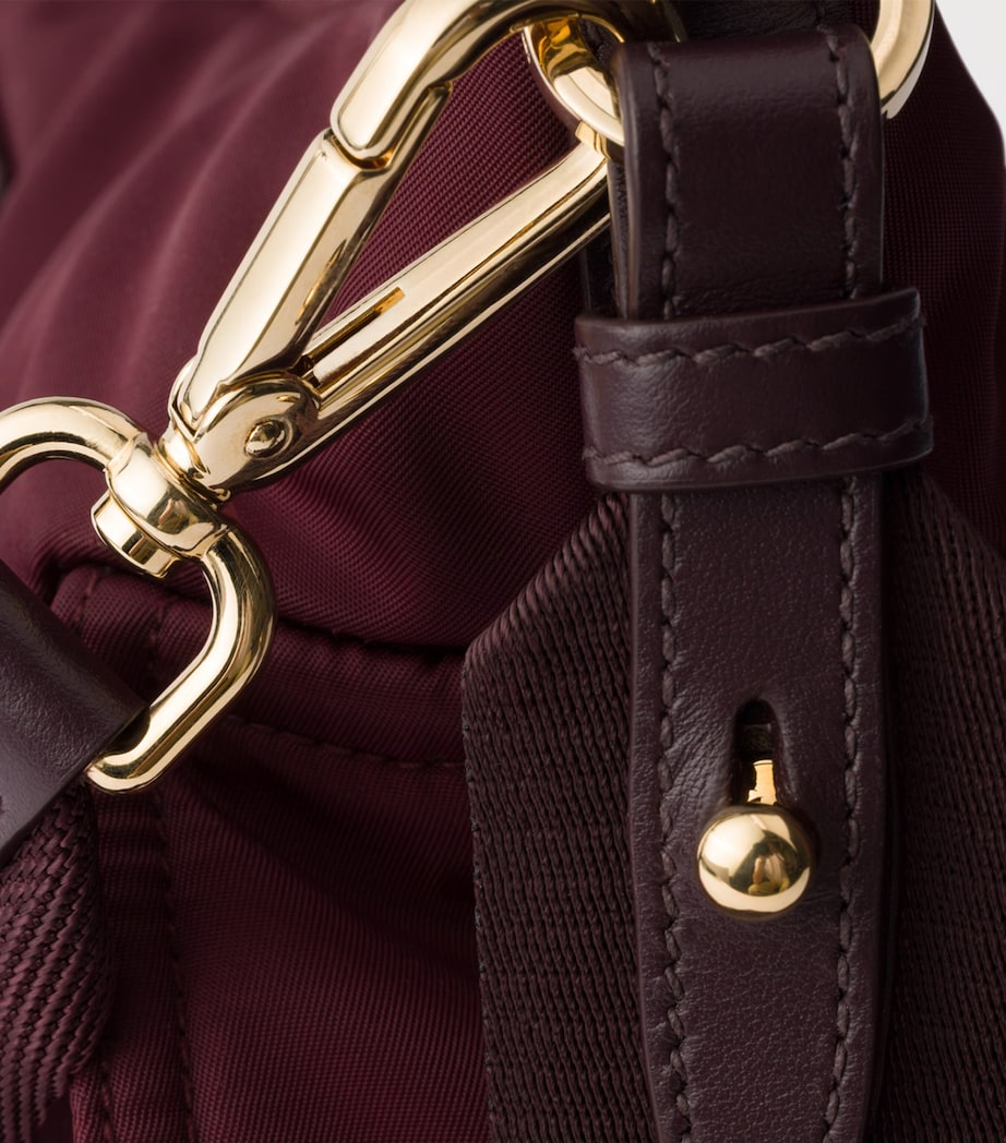 Prada Large Re-Nylon Explore Shoulder Bag Burgundy Image 6